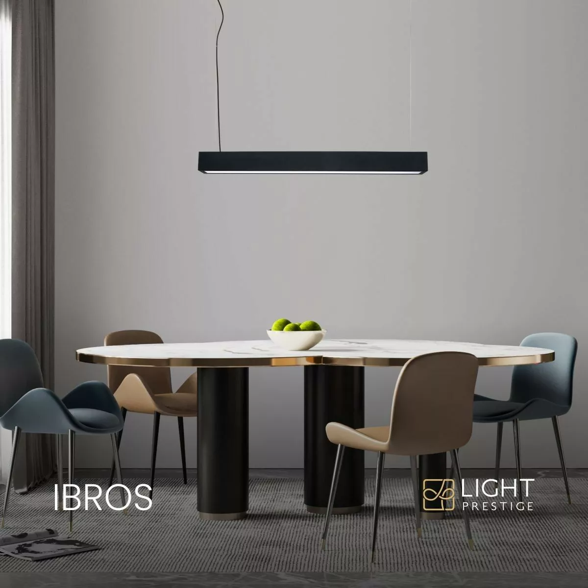 Lampa wisząca Ibros czarna 18W IP20 LED CCT Lampa wisząca Ibros czarna 18W IP20 LED CCT
