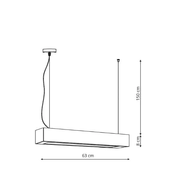 Lampa wisząca Ibros czarna 18W IP20 LED CCT Lampa wisząca Ibros czarna 18W IP20 LED CCT