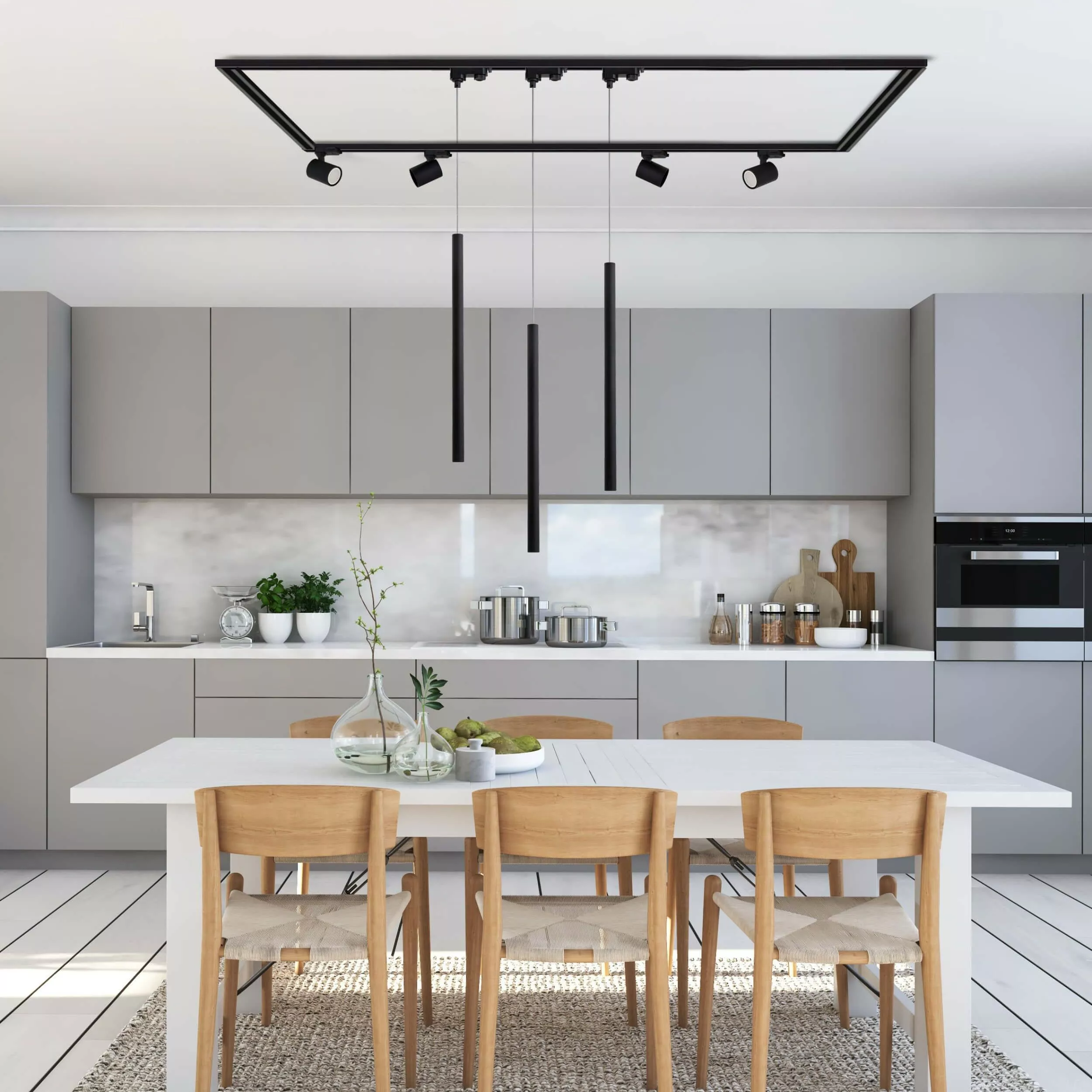Lampa wisząca do szynoprzewodu Lungo 1 czarna 3F 1xG9 Lampa wisząca do szynoprzewodu Lungo 1 czarna 3F 1xG9