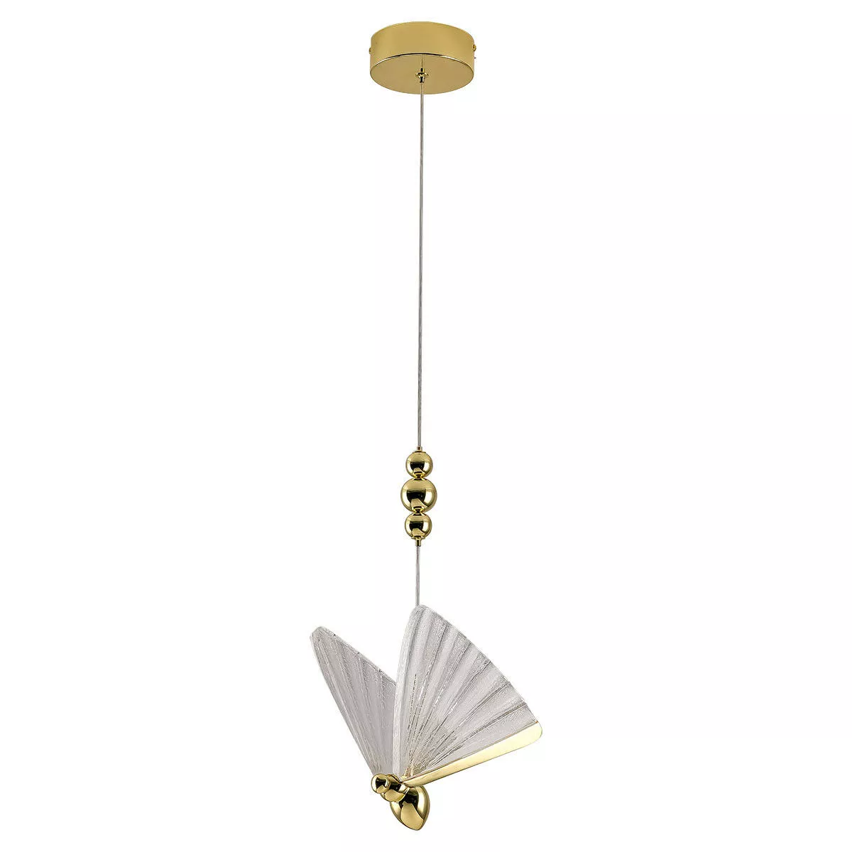 Lampa wisząca Mariposa 1 złota LED CCT
