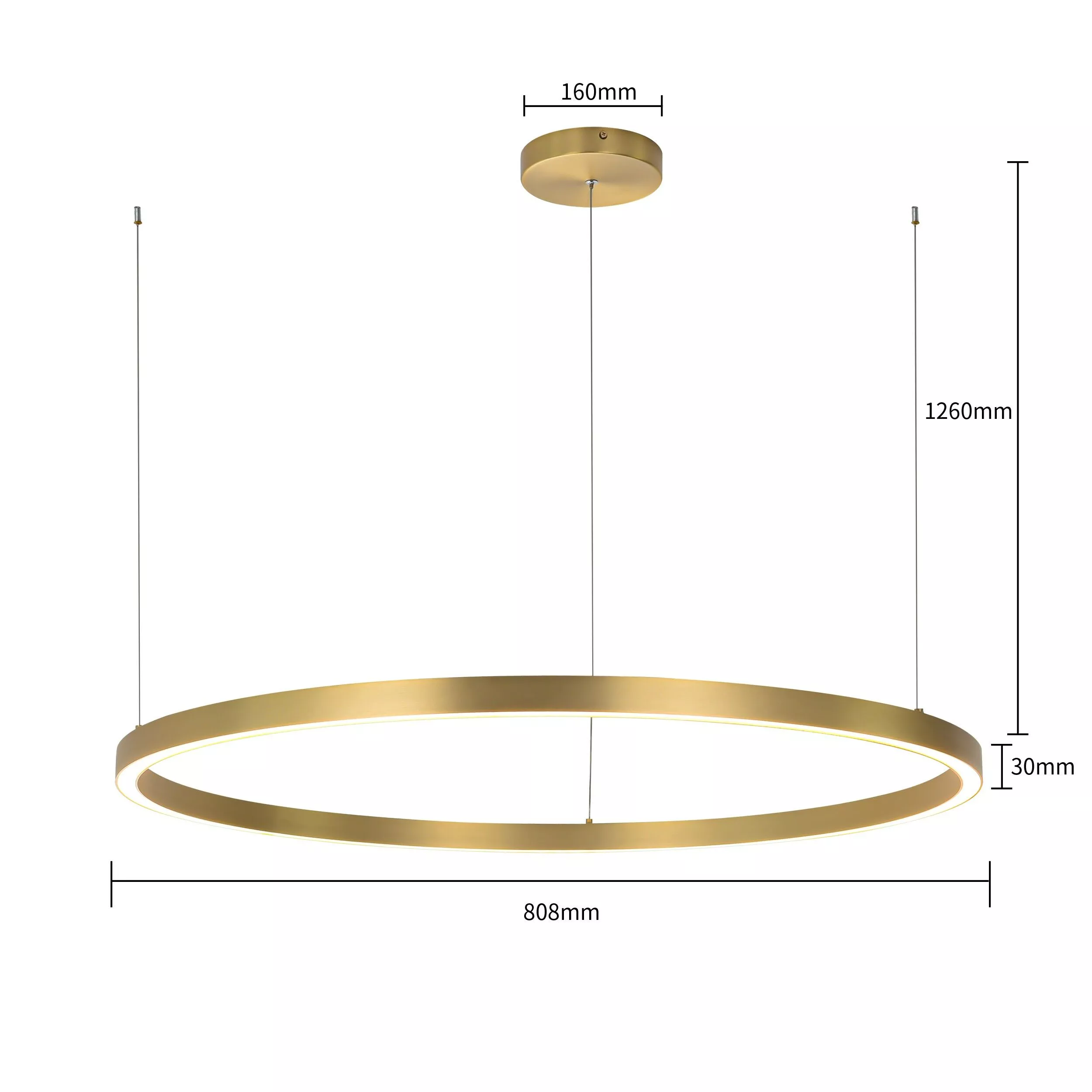 Lampa wisząca Midway złota LED 3000K Lampa wisząca Midway złota LED 3000K