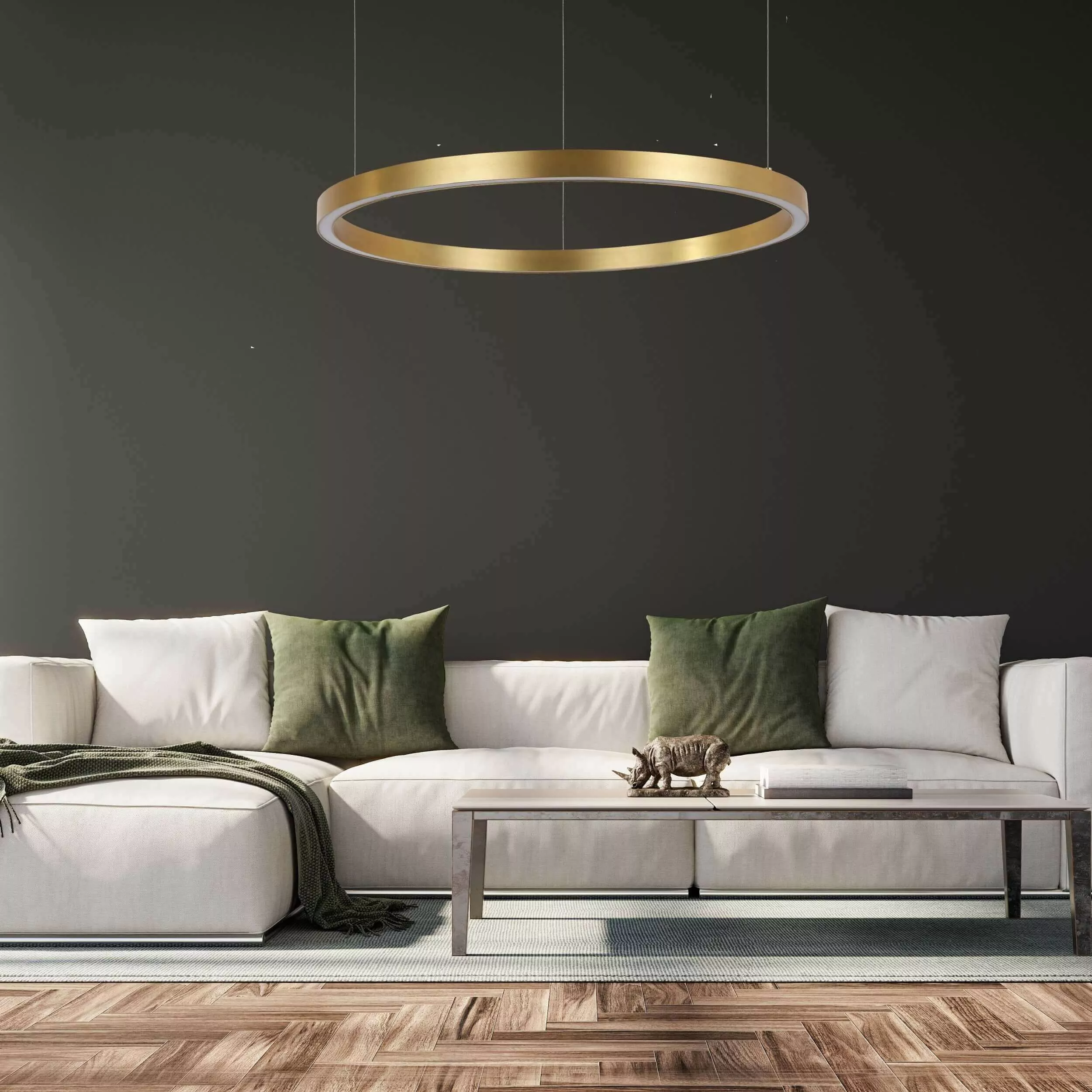 Lampa wisząca Midway złota LED 3000K Lampa wisząca Midway złota LED 3000K