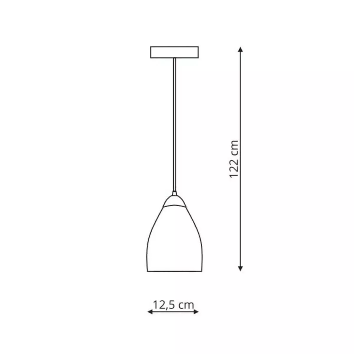 Lampa wisząca Niki dymna 1xE14 Lampa wisząca Niki dymna 1xE14