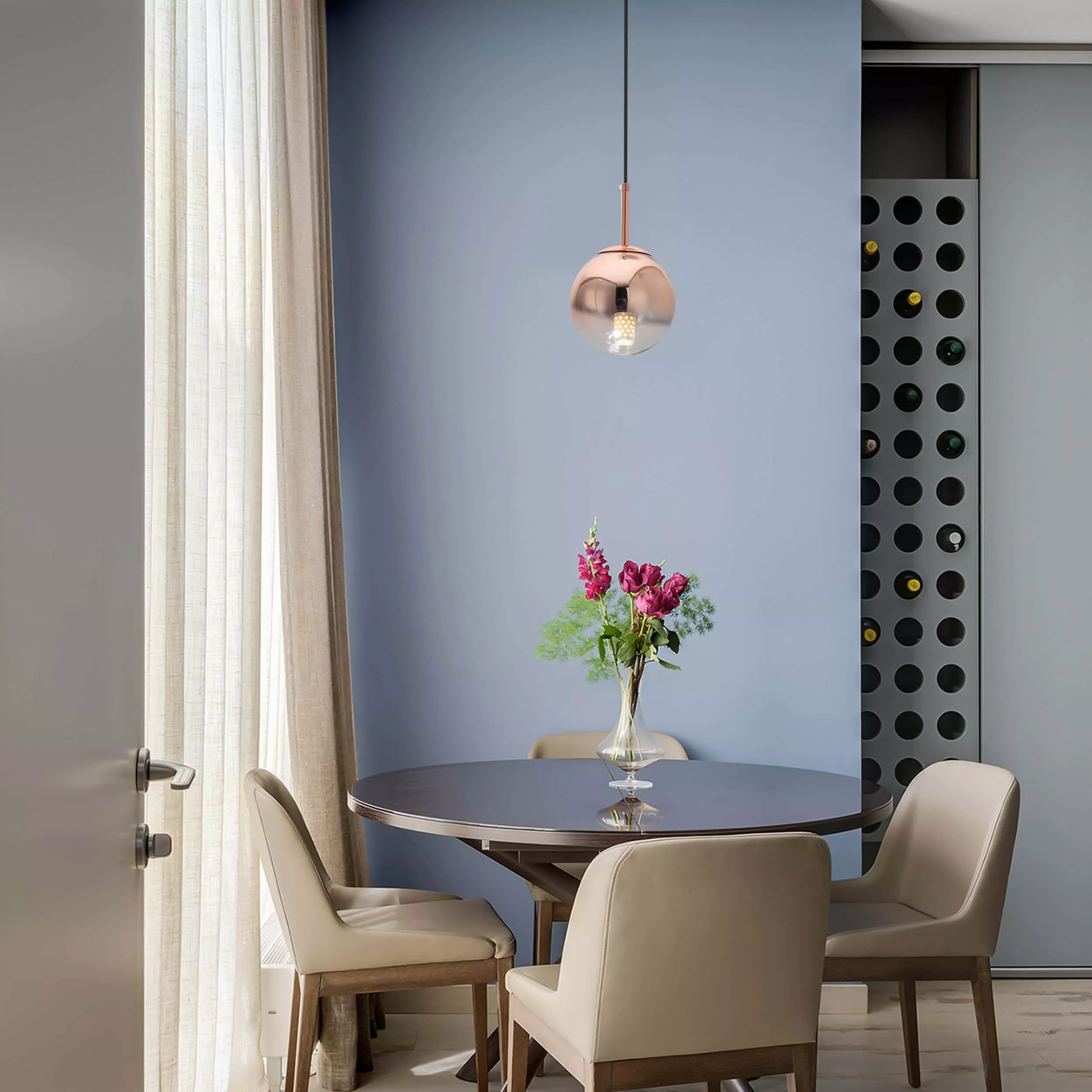 Lampa wisząca Palla miedziana 1xE14 Lampa wisząca Palla miedziana 1xE14