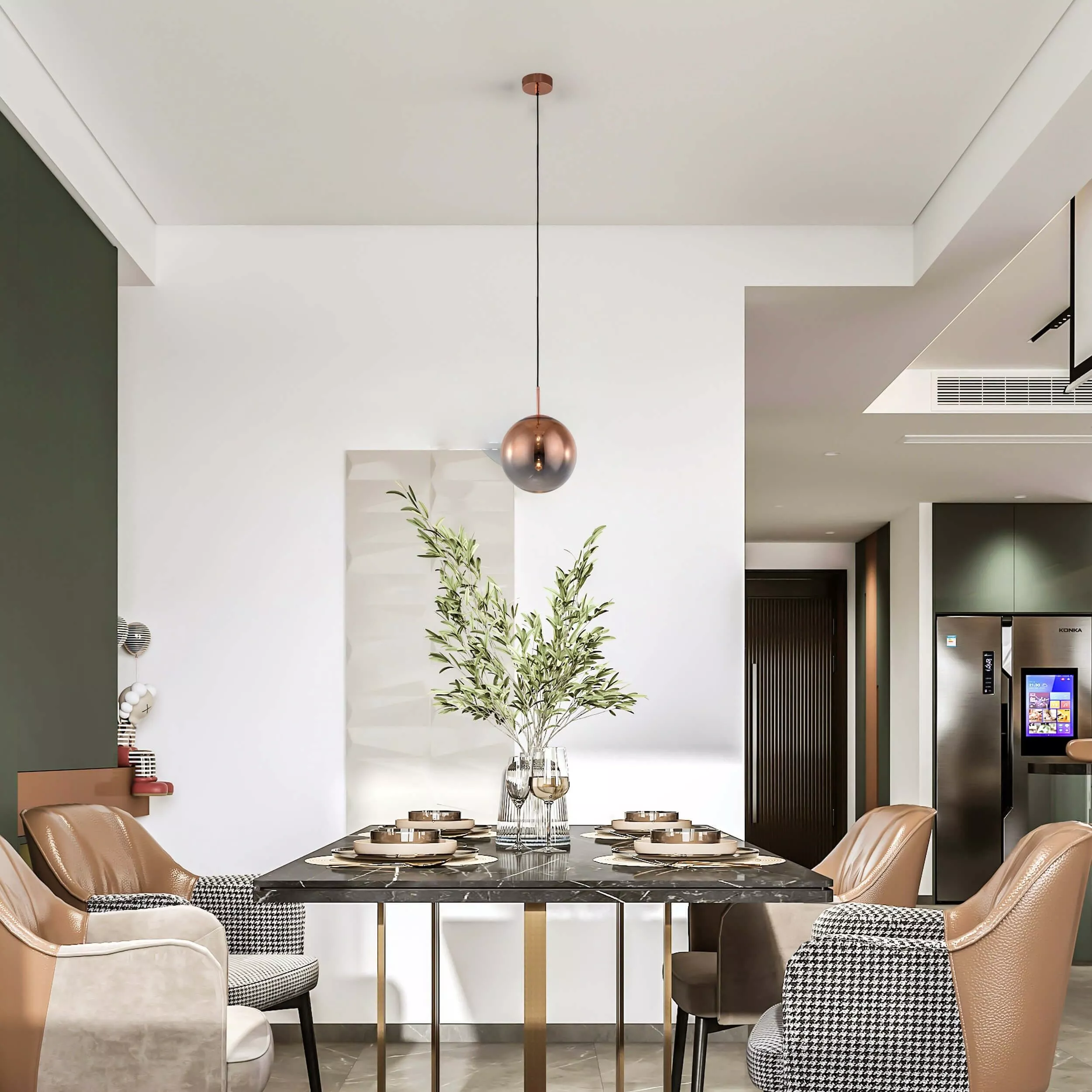 Lampa wisząca Palla miedziana 1xE14 Lampa wisząca Palla miedziana 1xE14