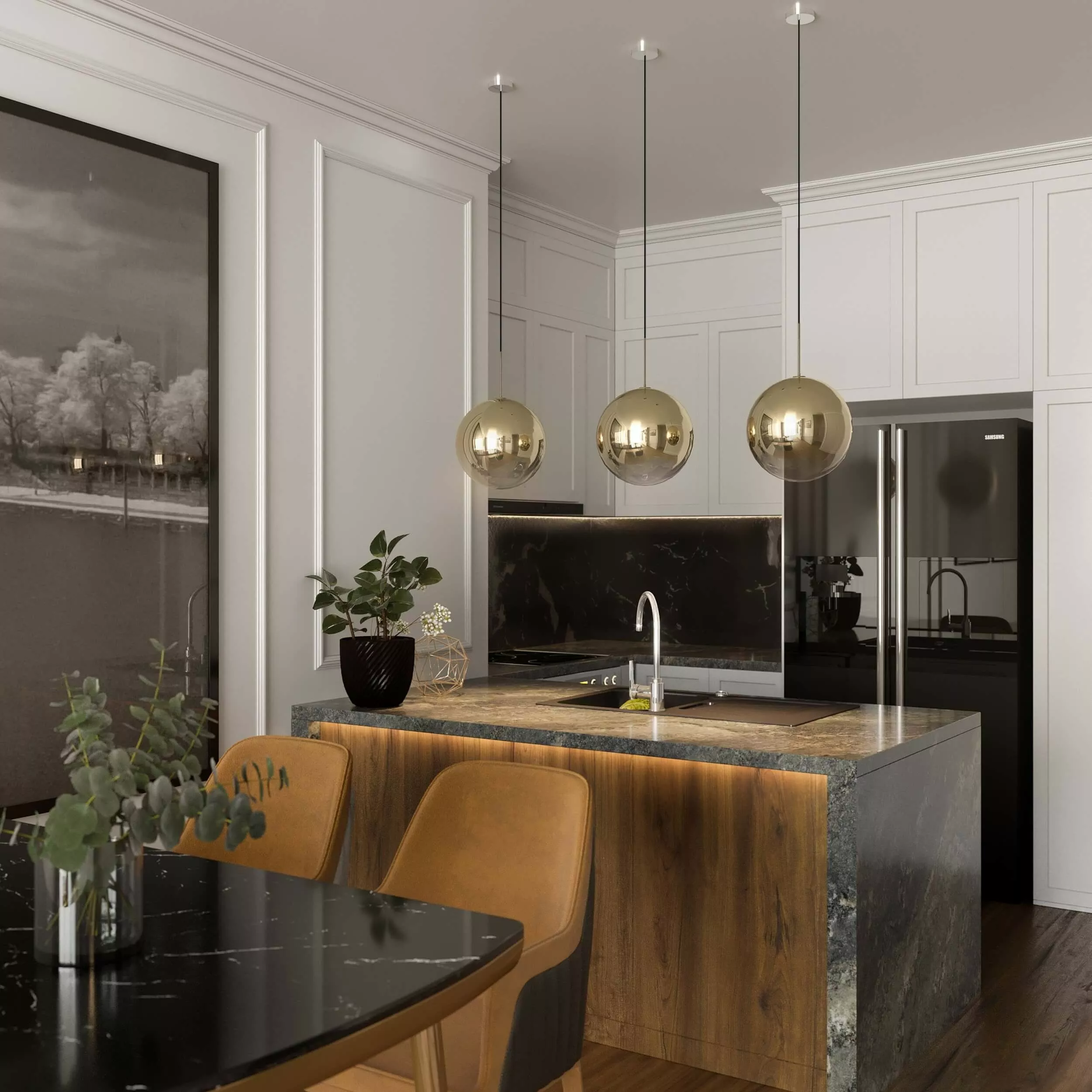 Lampa wisząca Palla złota 1xE14 Lampa wisząca Palla złota 1xE14