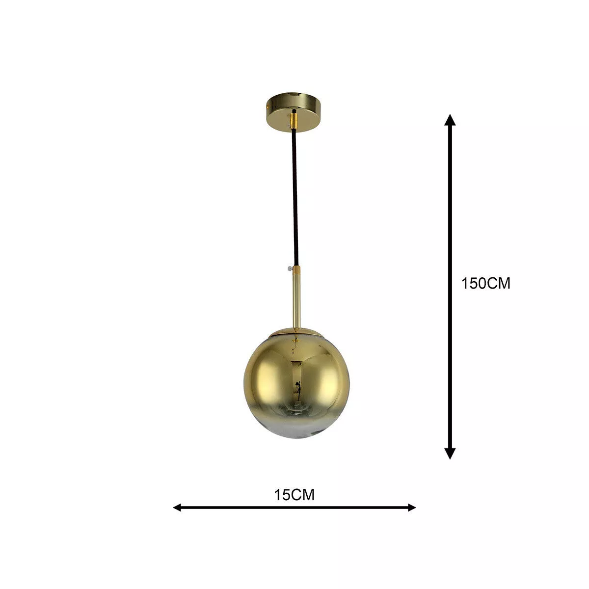 Lampa wisząca Palla złota 1xE14 Lampa wisząca Palla złota 1xE14