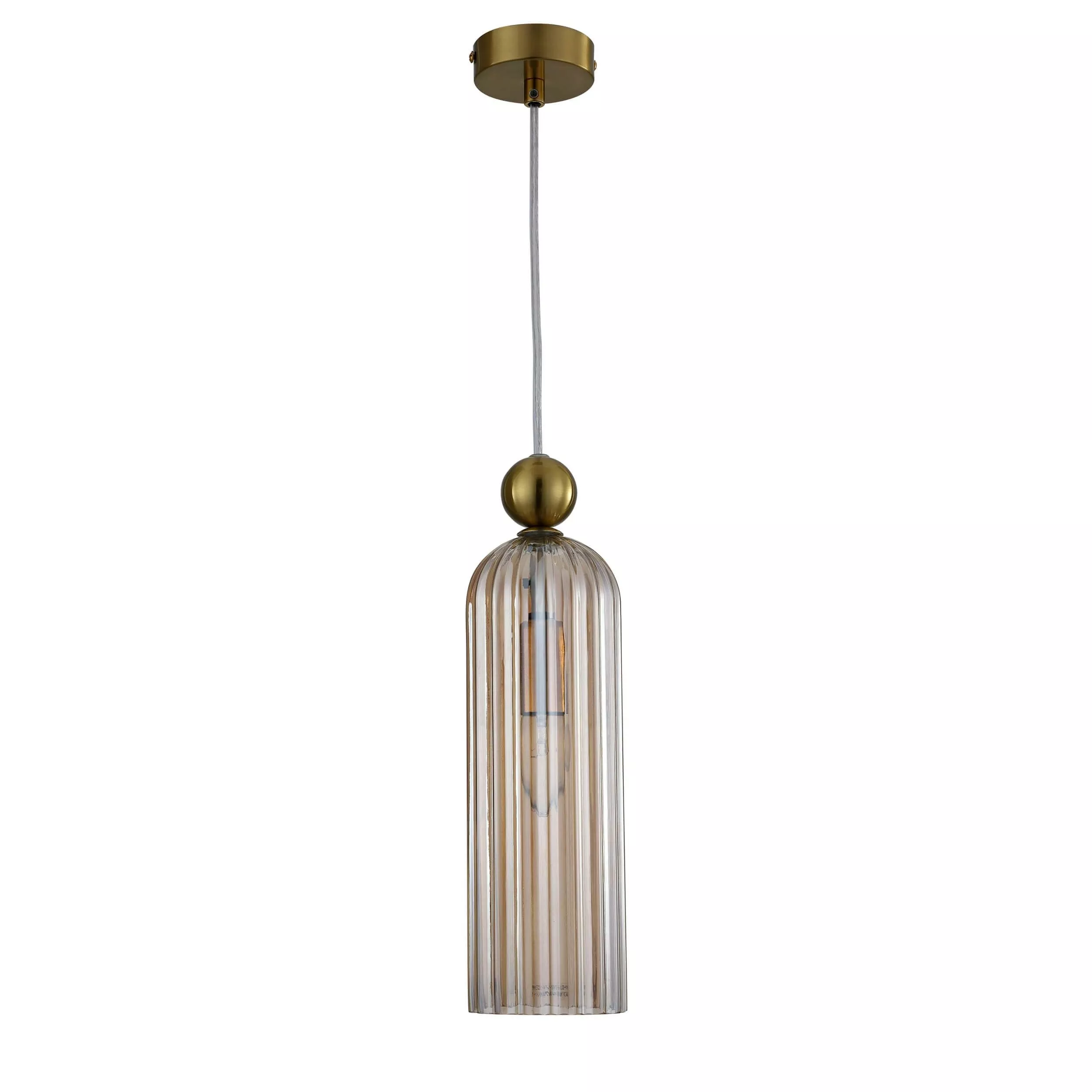 Lampa wisząca Piega 1 amber 1xE14