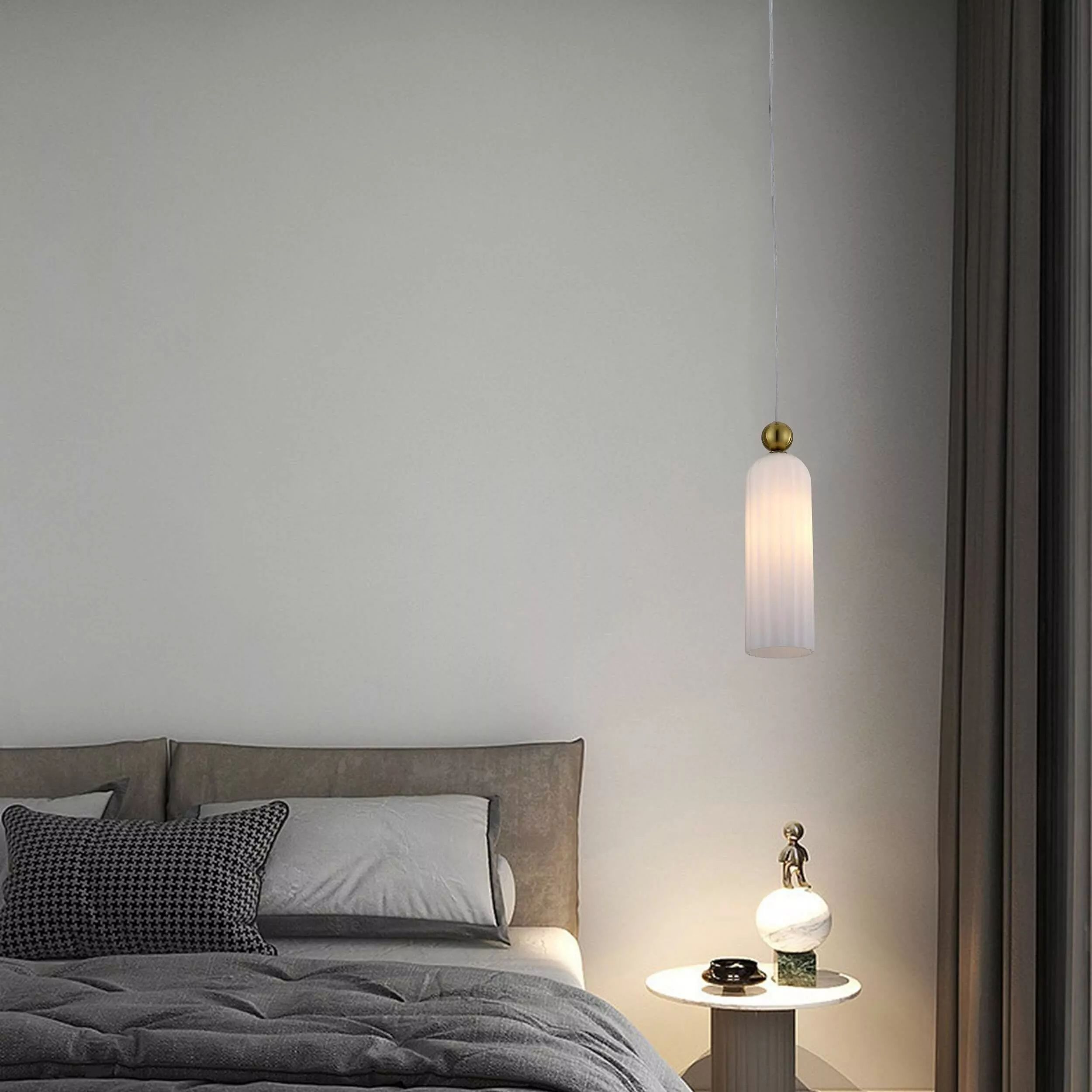 Lampa wisząca Piega 1 biała 1xE14 Lampa wisząca Piega 1 biała 1xE14