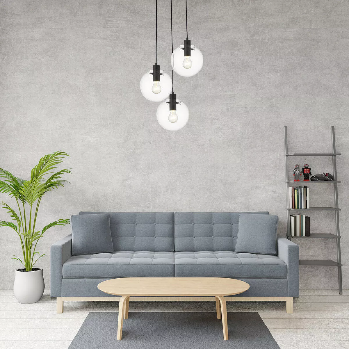 Lampa wisząca Puerto czarna 3xE27 Lampa wisząca Puerto czarna 3xE27