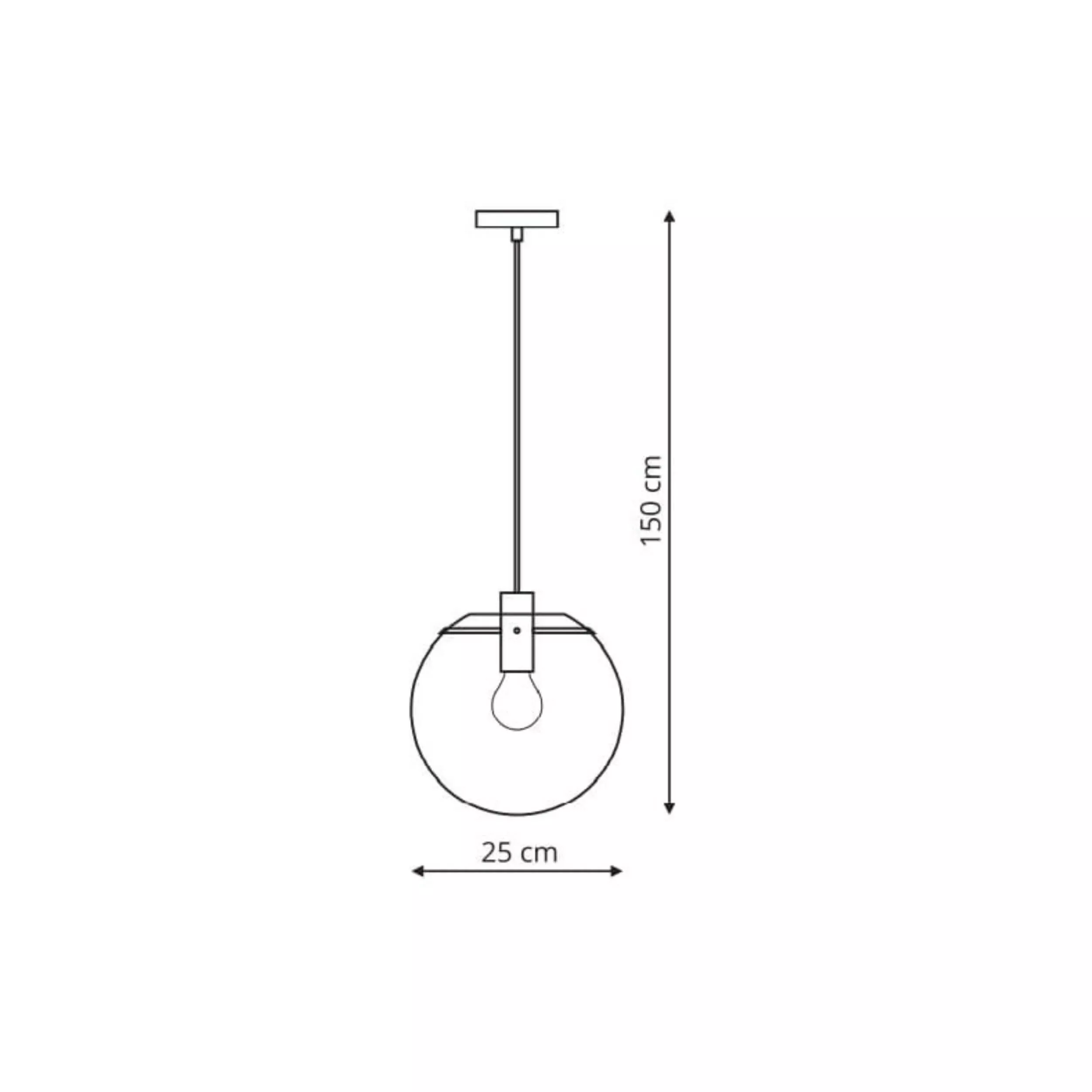 Lampa wisząca Puerto czarna 1xE27 Lampa wisząca Puerto czarna 1xE27