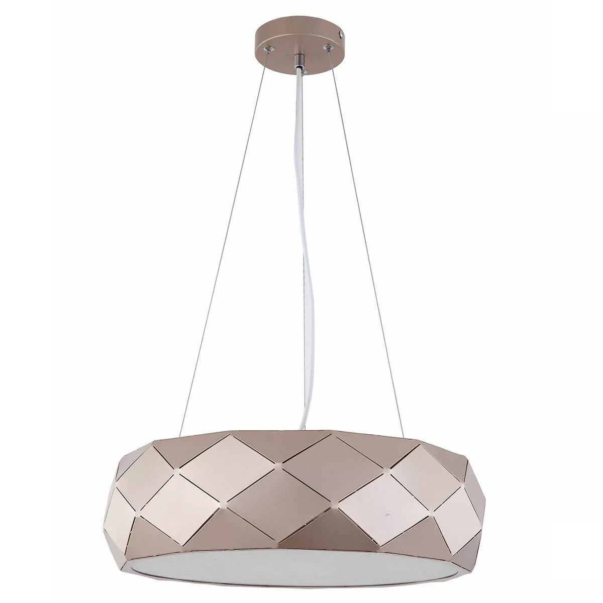 Lampa wisząca Reus różowe złoto 3xE27