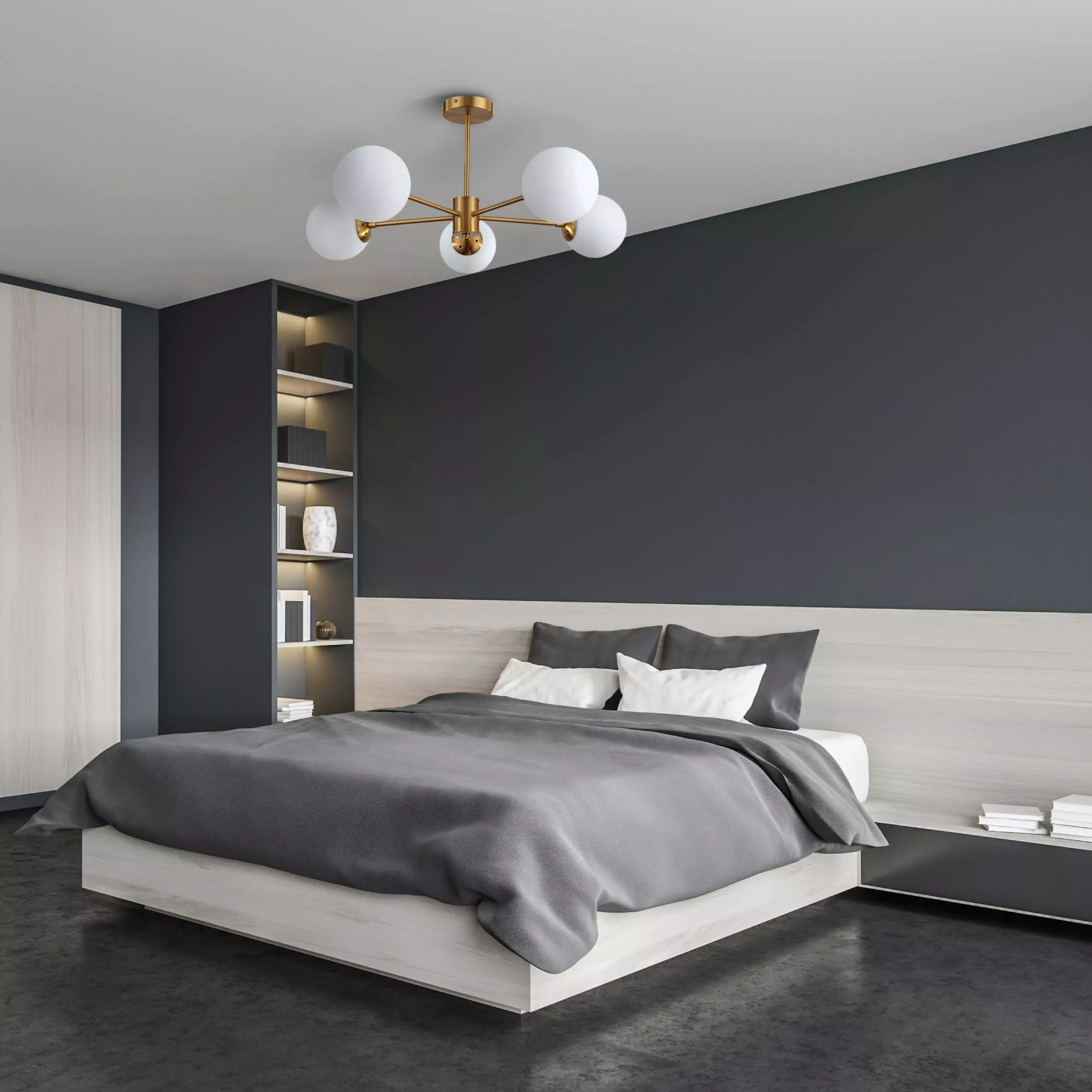Lampa wisząca Roma 5 złota 5xE14 Lampa wisząca Roma 5 złota 5xE14