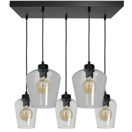 Lampa wisząca Santiago Przezroczysta 5xE27 MLP6615
