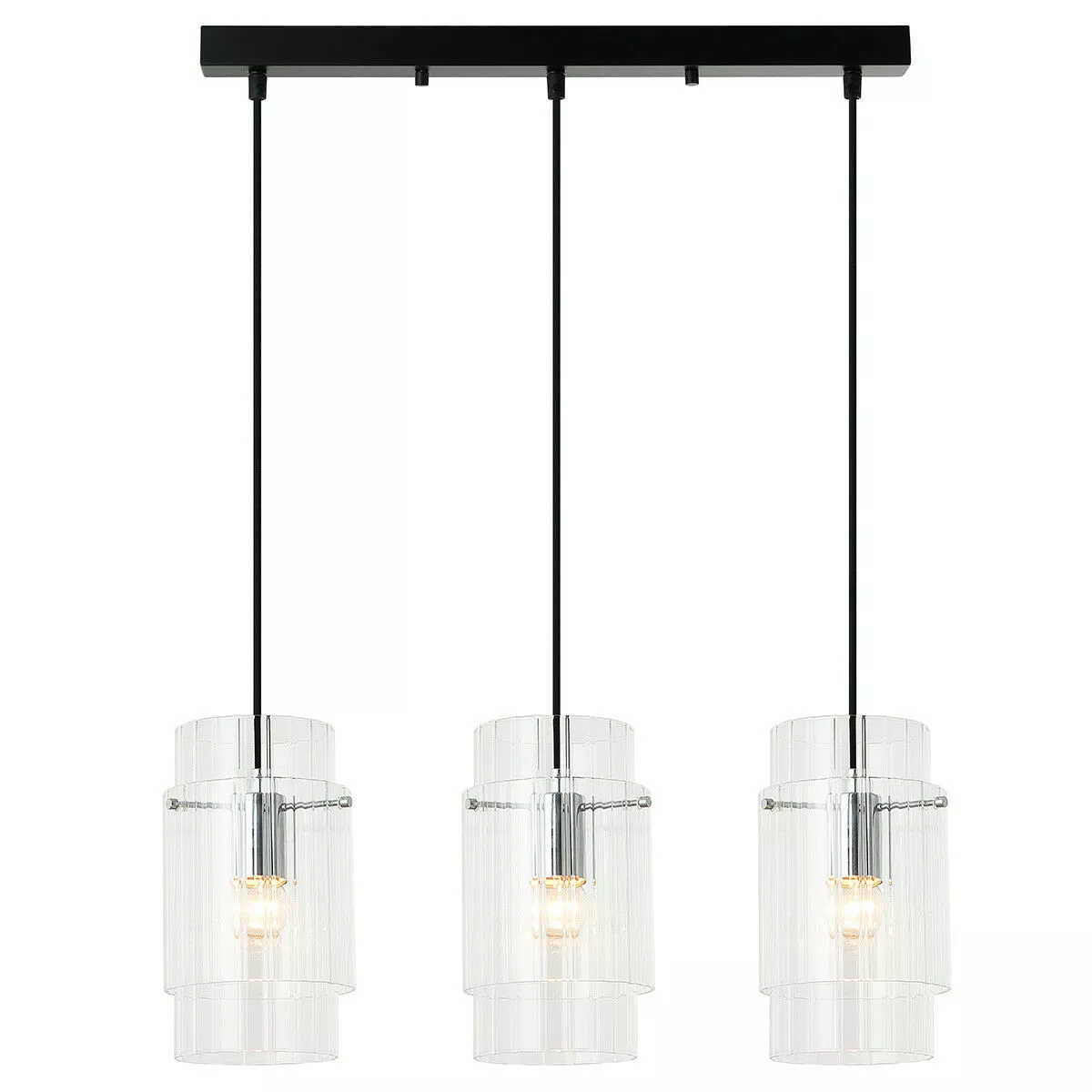 Lampa wisząca Savona czarna 3xE27 Lampa wisząca Savona czarna 3xE27