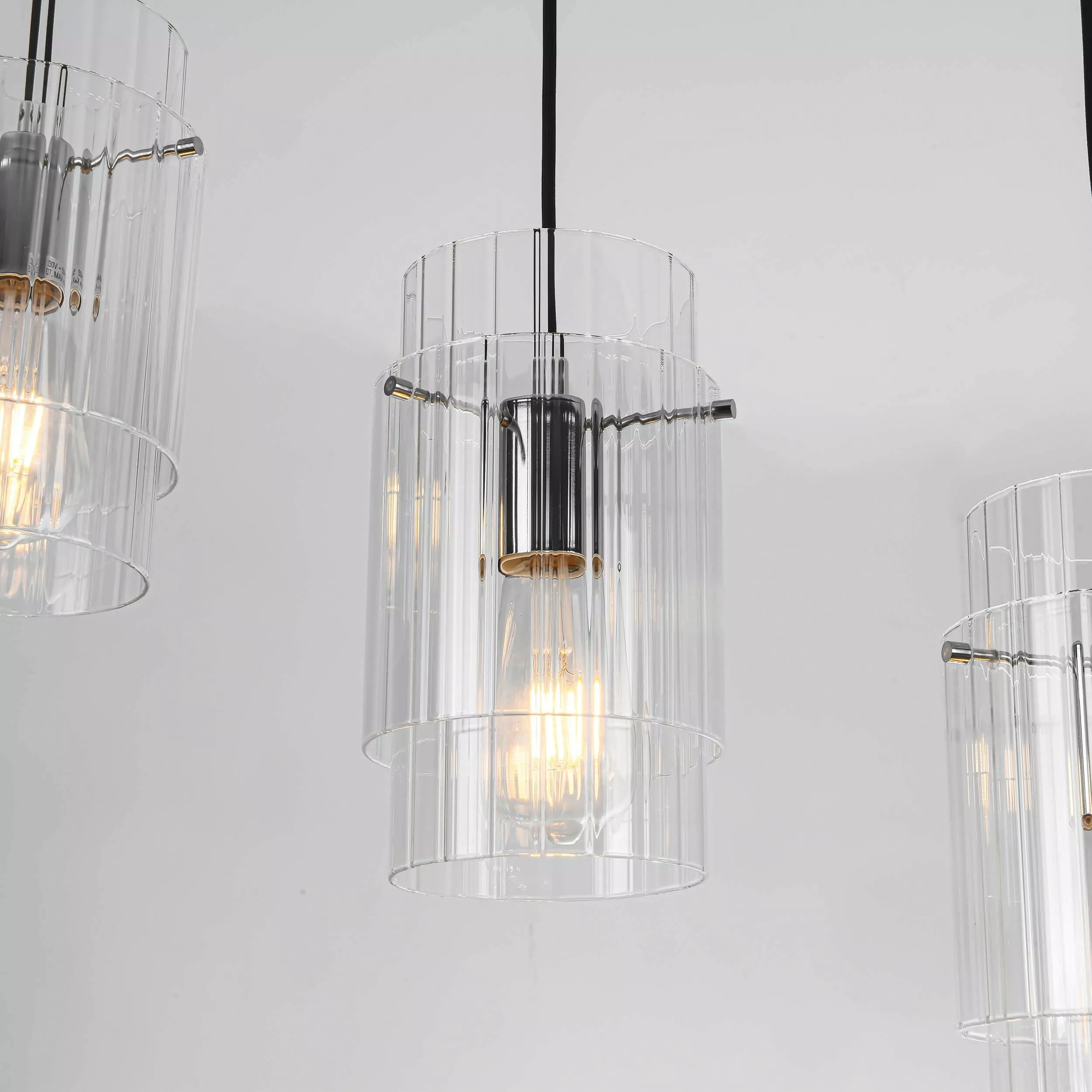 Lampa wisząca Savona czarna 3xE27 Lampa wisząca Savona czarna 3xE27