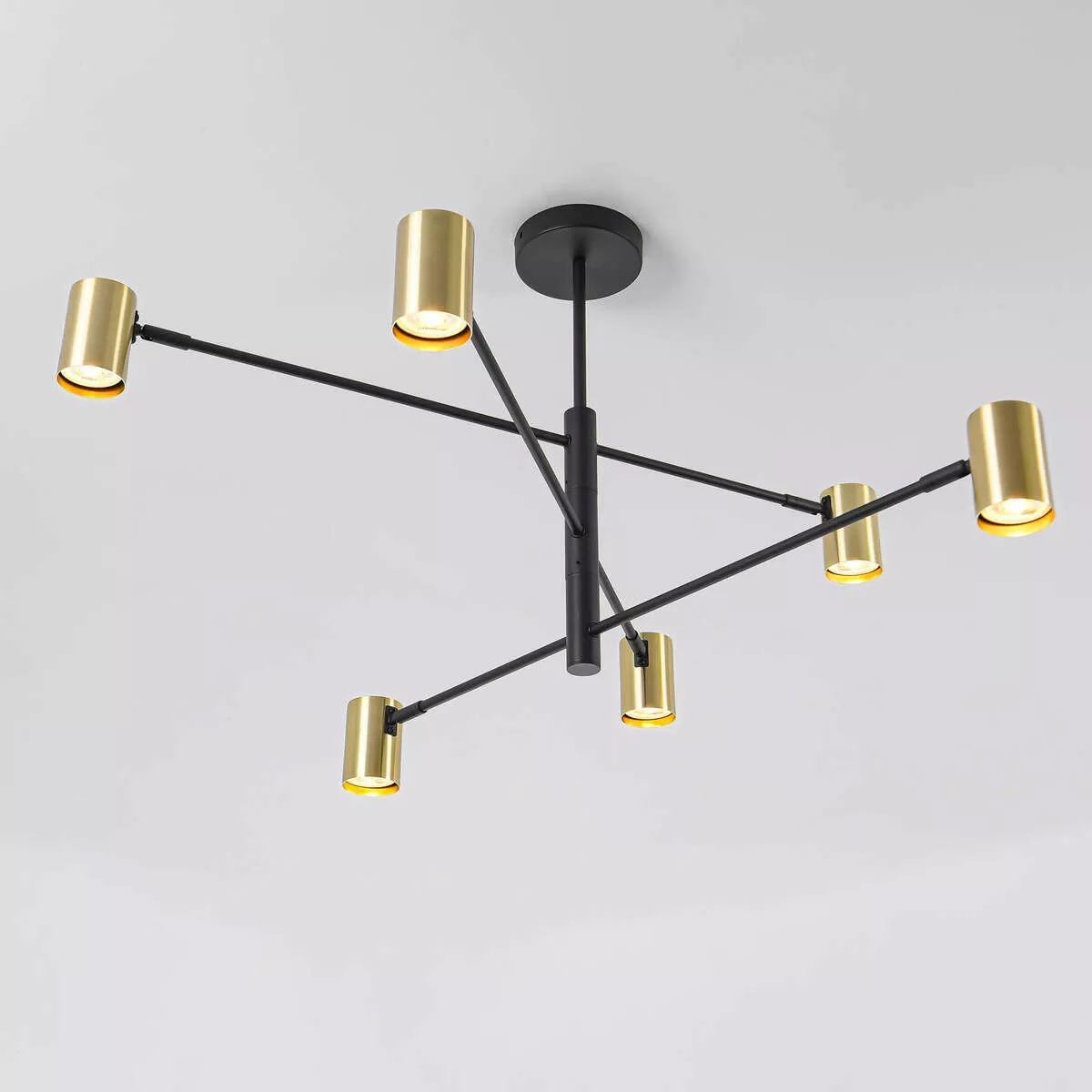 Lampa wisząca Snow 6 złota 6xGU10 Lampa wisząca Snow 6 złota 6xGU10