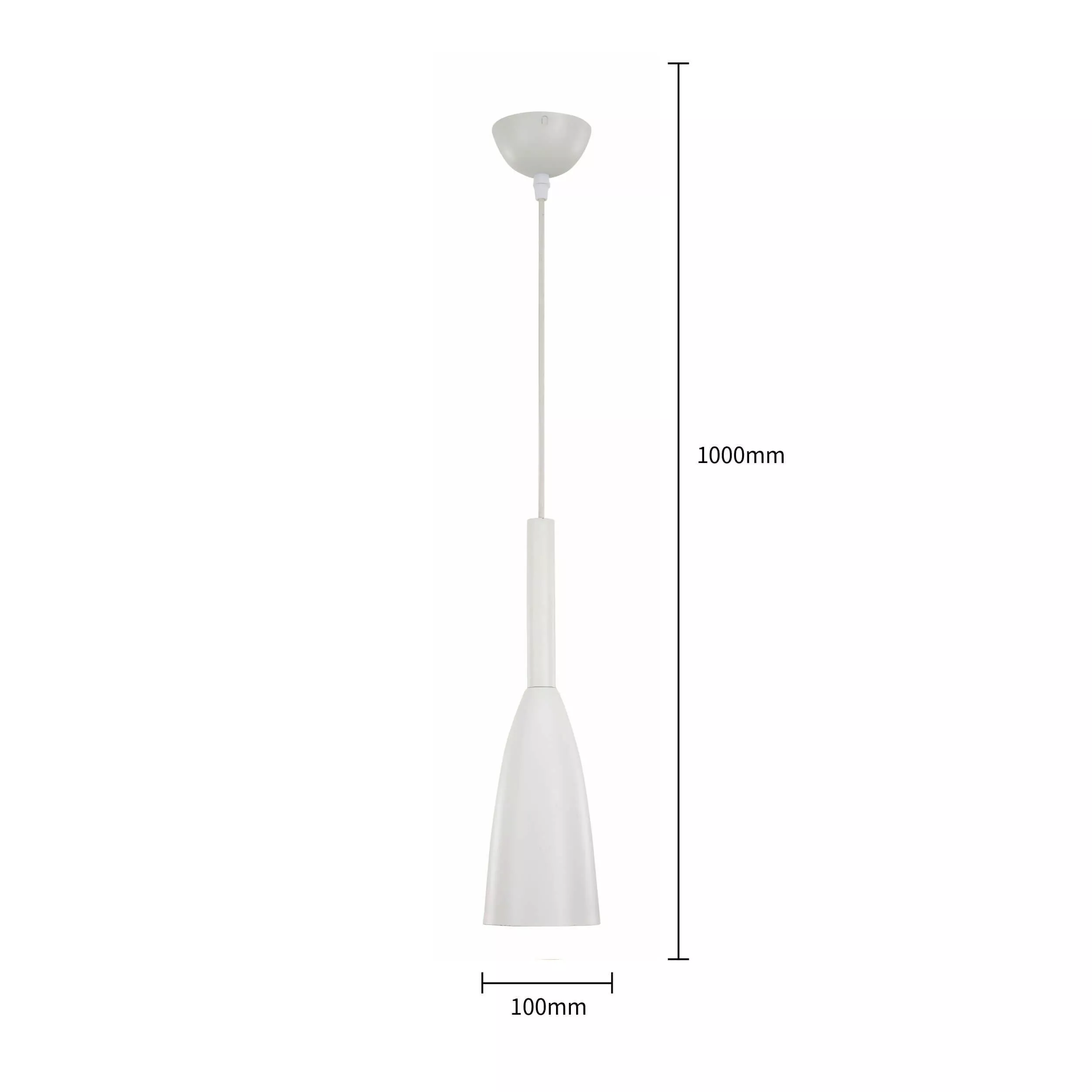 Lampa wisząca Solin 1 biała 1xE27 Lampa wisząca Solin 1 biała 1xE27