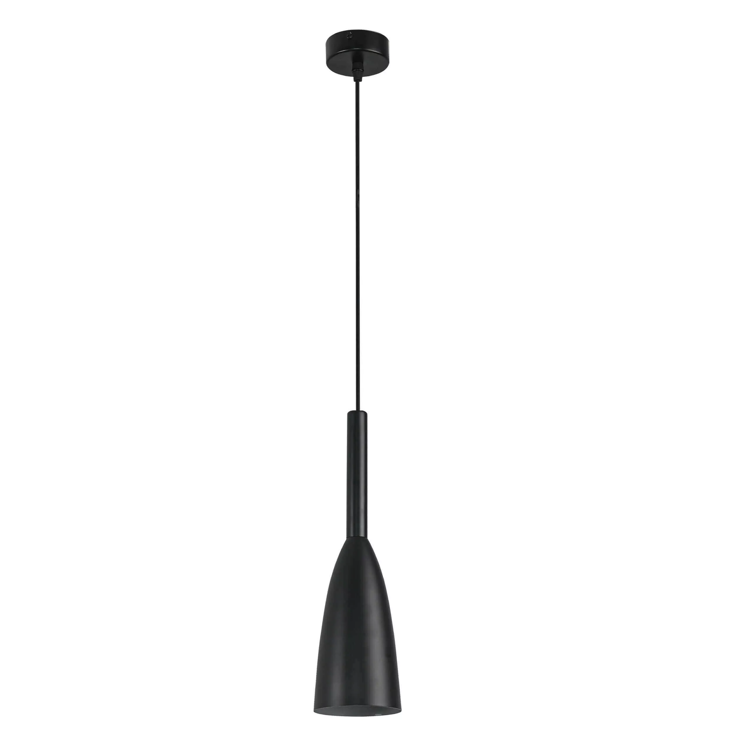 Lampa wisząca Solin 1 czarna 1xE27