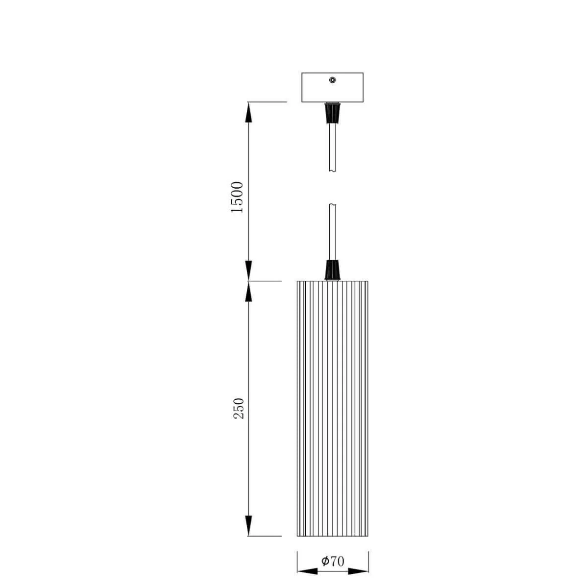 Lampa wisząca Tokio biała 1xGU10 Lampa wisząca Tokio biała 1xGU10