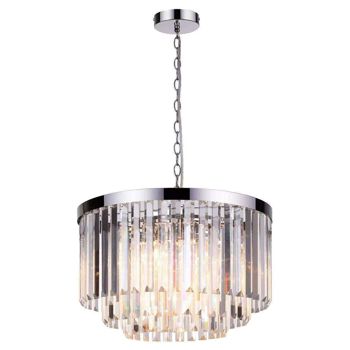 Lampa wisząca Vetro 5 srebrna 5xE14 Lampa wisząca Vetro 5 srebrna 5xE14