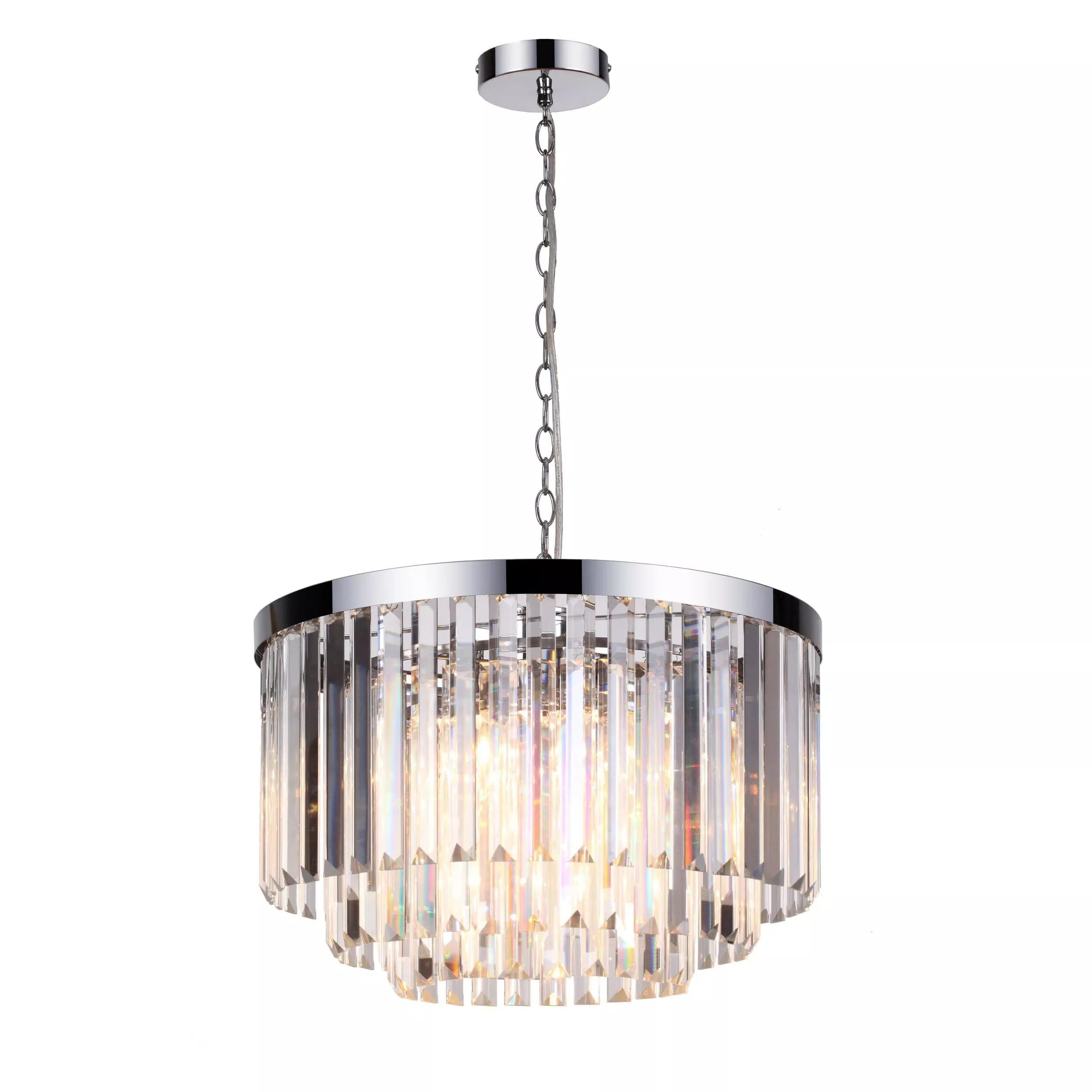 Lampa wisząca Vetro 5 srebrna 5xE14 Lampa wisząca Vetro 5 srebrna 5xE14