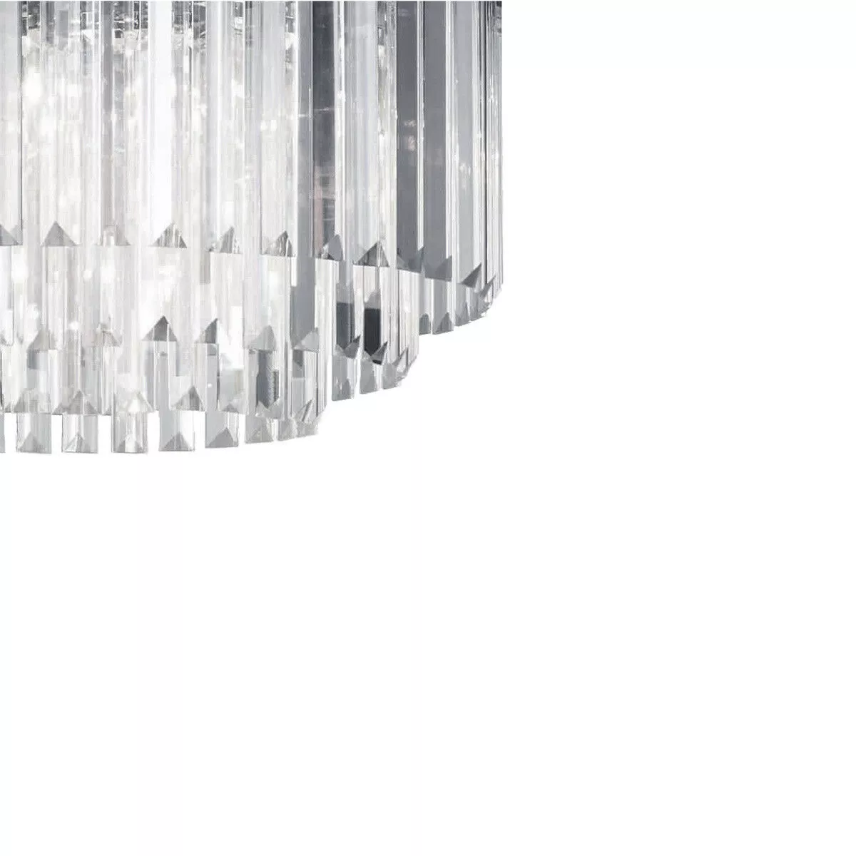 Lampa wisząca Vetro 5 srebrna 5xE14 Lampa wisząca Vetro 5 srebrna 5xE14