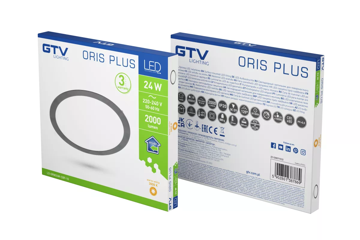 Oprawa LED Oris Plus LD-ORW24W-CBP-10