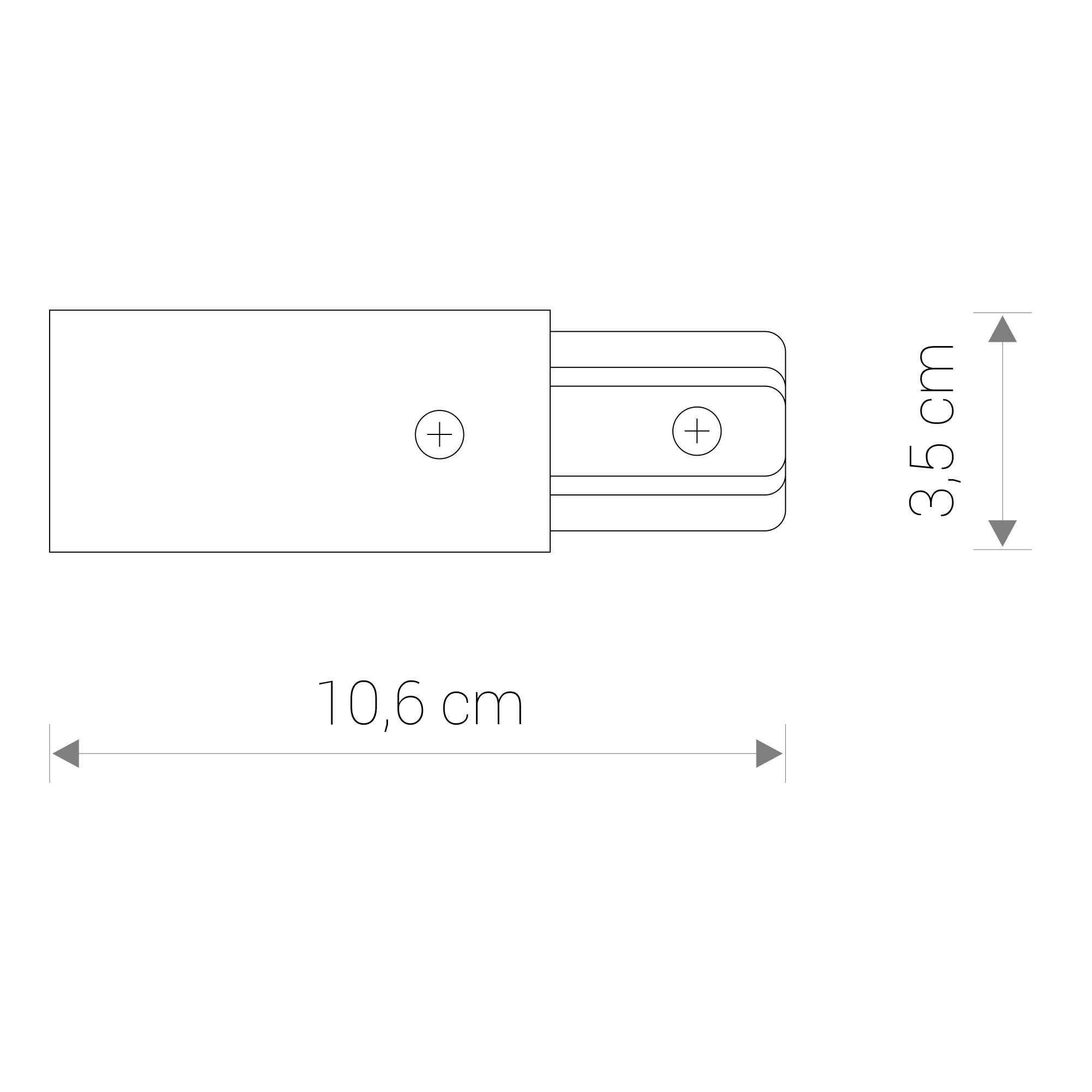 NOWODVORSKI 9463 PROFILE POWER END CAP BLACK