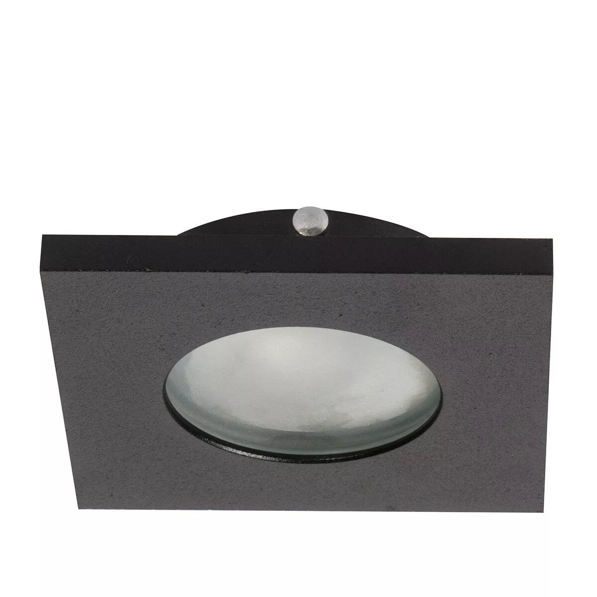 Oczko podtynkowe kwadratowe Lagos czarne IP65 1xGU10
