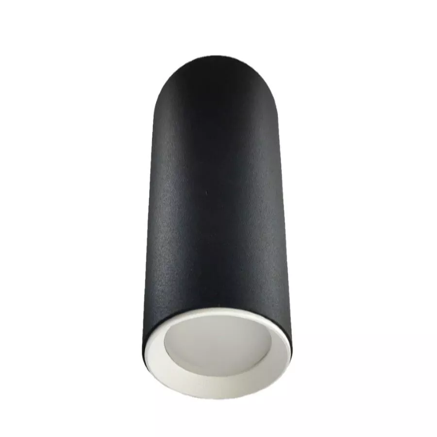 Tuba natynkowa Manacor 17 cm czarno - białe 1xGU10 Tuba natynkowa Manacor 17 cm czarno - białe 1xGU10