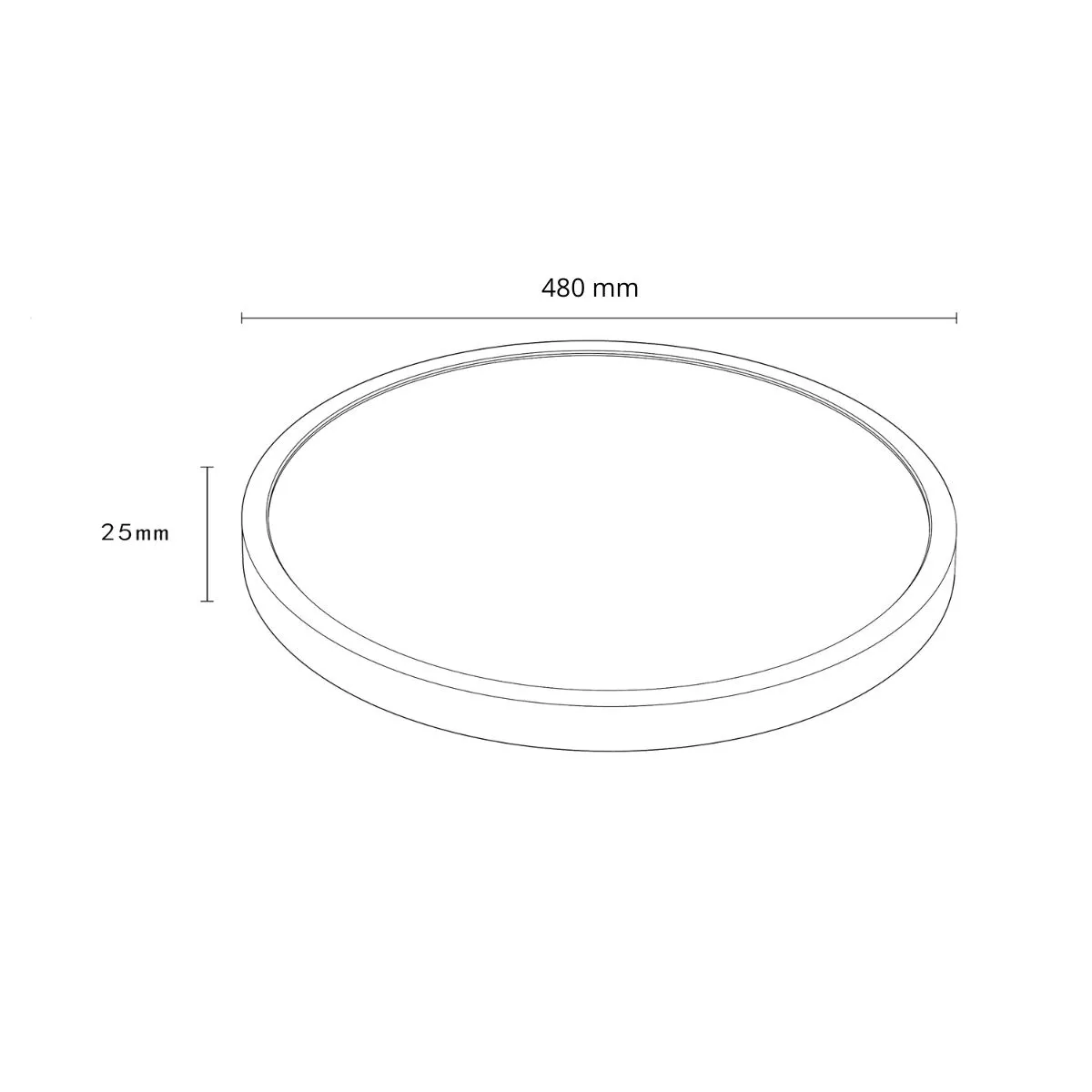 Plafon California 48 cm czarny LED CCT Plafon California 48 cm czarny LED CCT