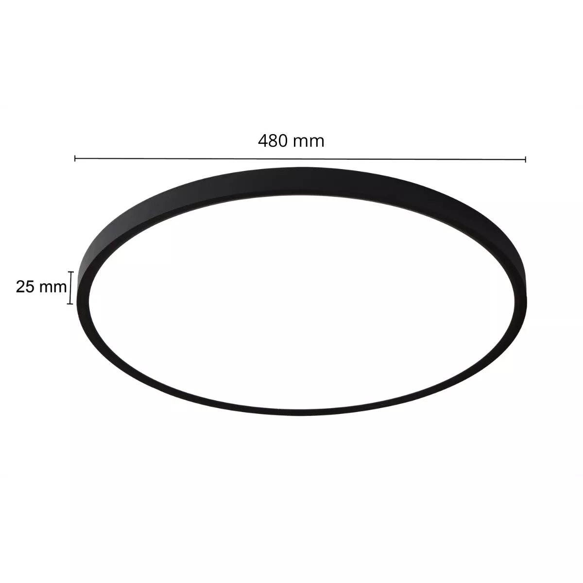 Plafon California 48 cm czarny LED CCT Plafon California 48 cm czarny LED CCT