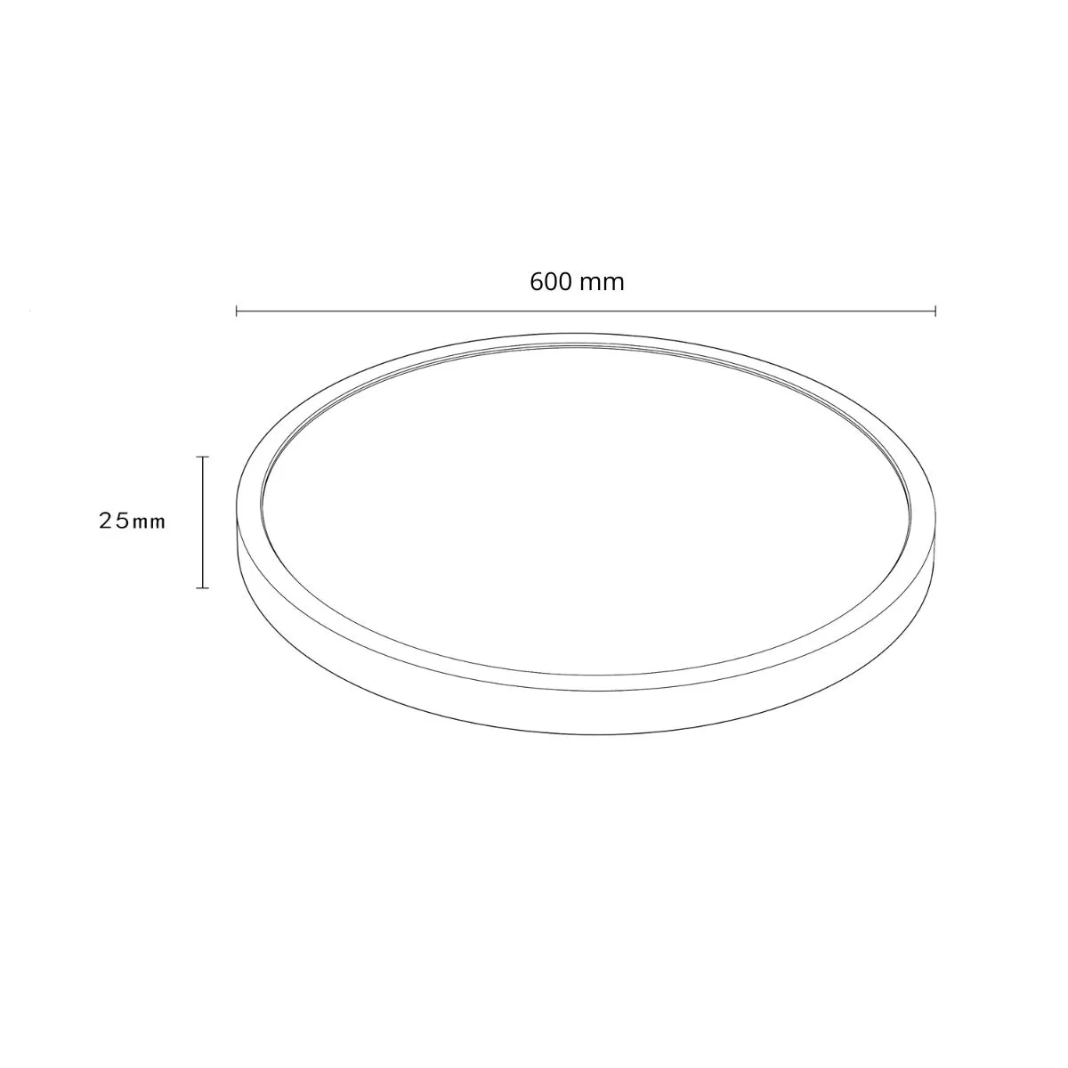 Plafon California 60 cm czarny LED CCT Plafon California 60 cm czarny LED CCT
