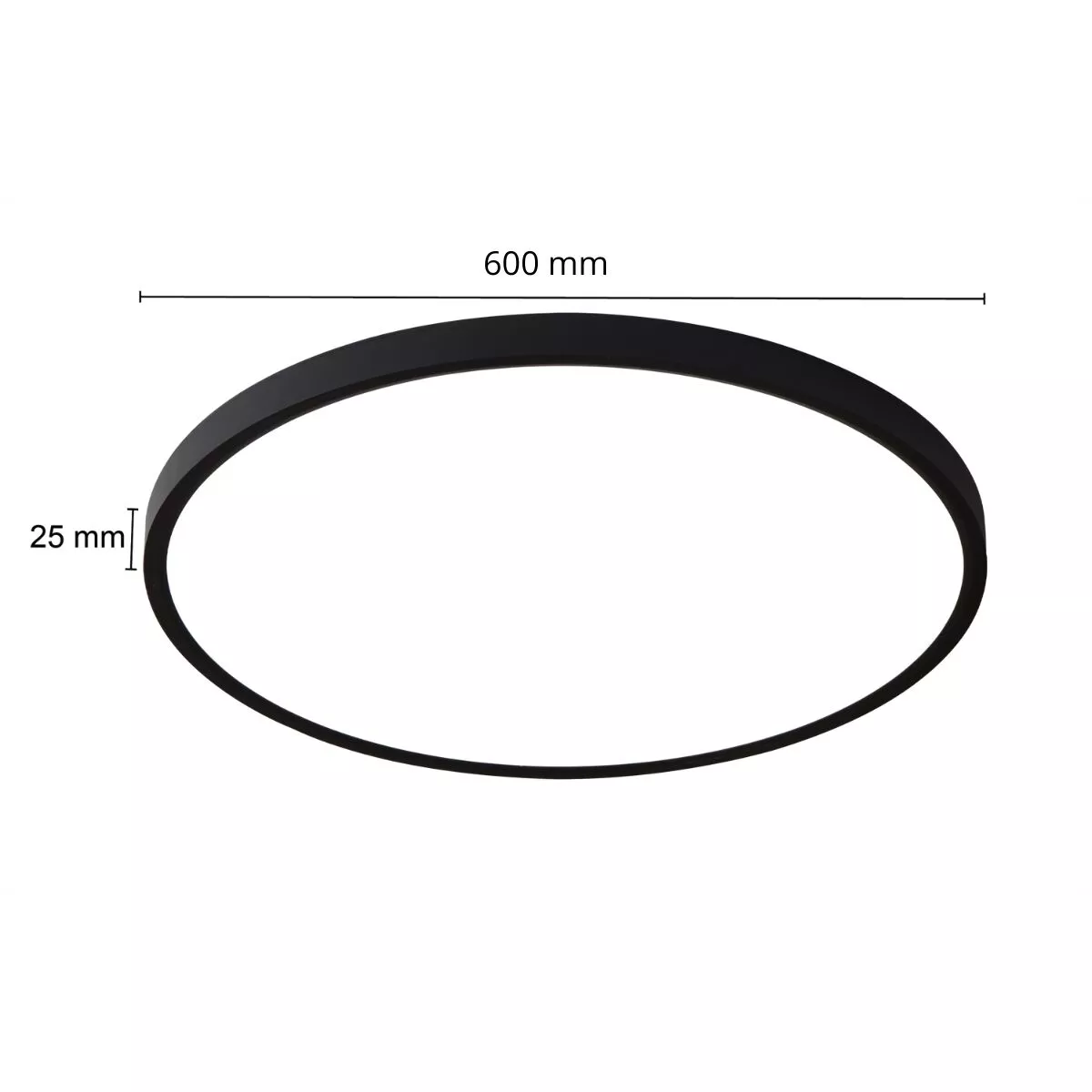 Plafon California 60 cm czarny LED CCT Plafon California 60 cm czarny LED CCT