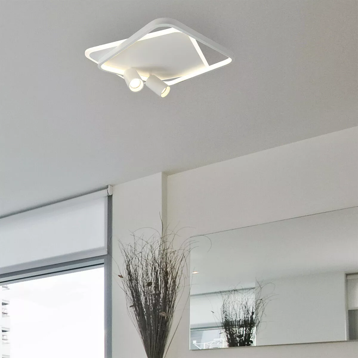 Plafon Parma 2 kwadratowy biały 2xGU10 LED CCT Plafon Parma 2 kwadratowy biały 2xGU10 LED CCT