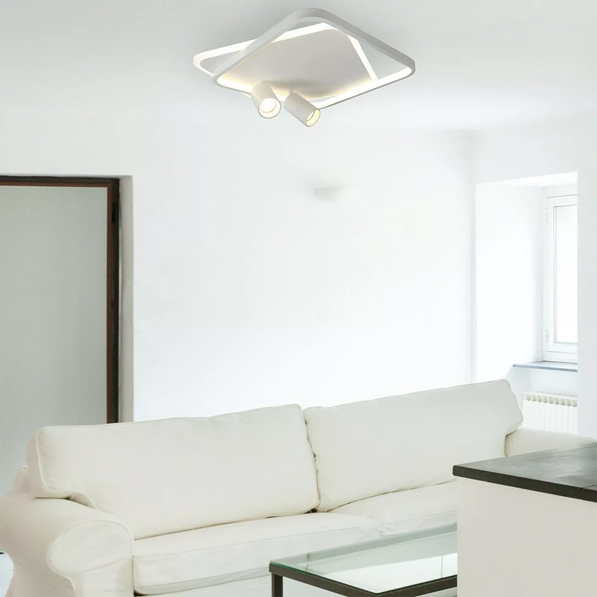 Plafon Parma 2 kwadratowy biały 2xGU10 LED CCT Plafon Parma 2 kwadratowy biały 2xGU10 LED CCT