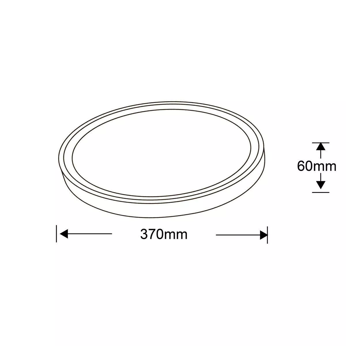 Plafon Vegas 40 cm czarny LED 4000K Plafon Vegas 40 cm czarny LED 4000K