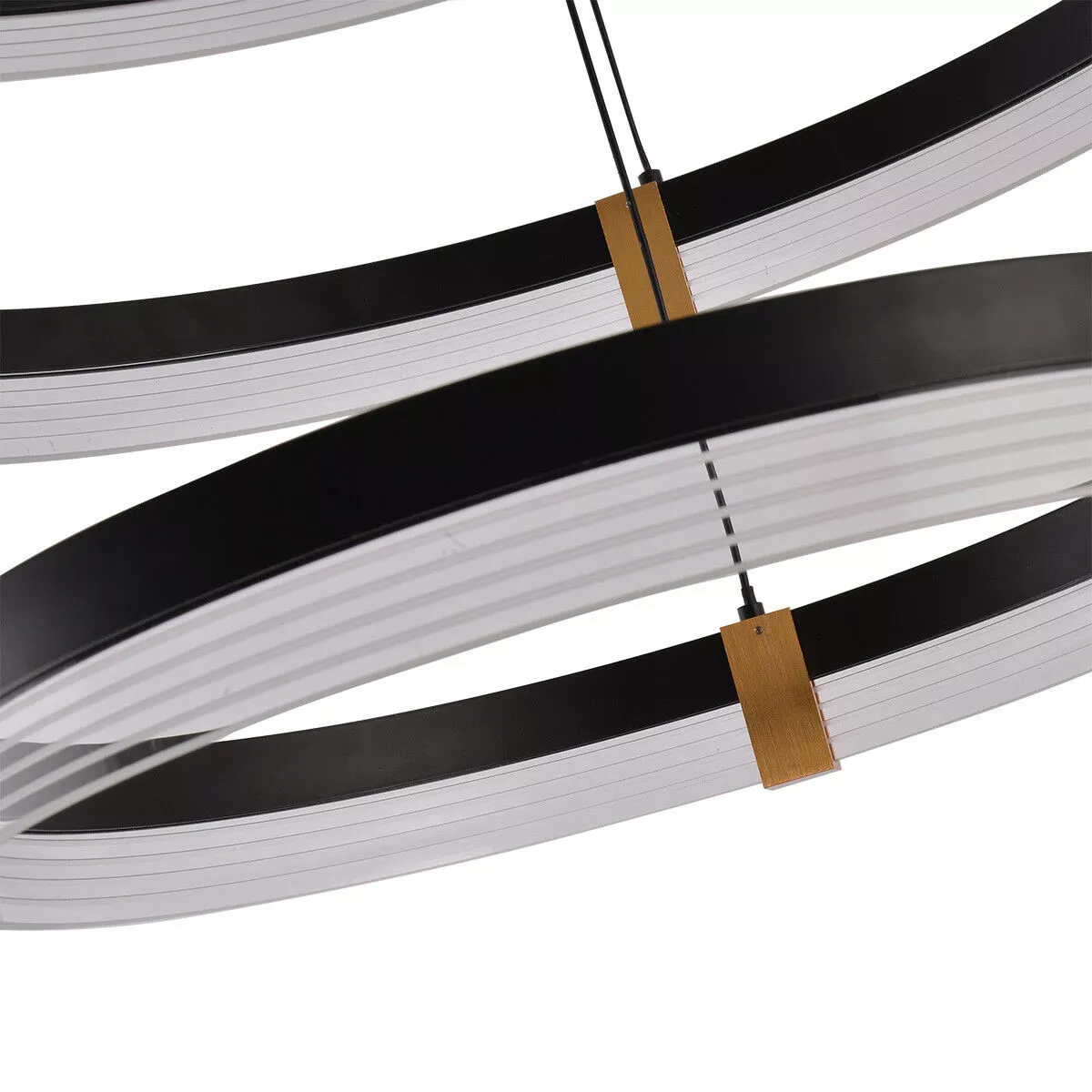 Lampa wisząca Plum 80 cm 60 cm 40 cm czarno-transparentna LED CCT Lampa wisząca Plum 80 cm 60 cm 40 cm czarno-transparentna LED CCT