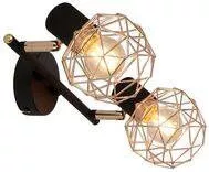 Lampa sufitowa listwa Acrobat 2 40W E14 Czarny/złoty 92-66336 Candellux