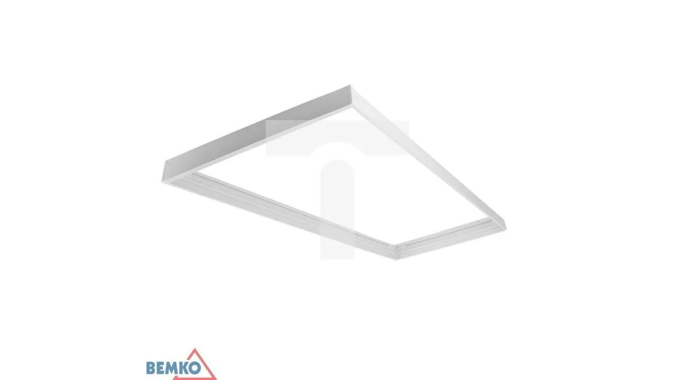 Ramka montażowa do panelu LED 30x120 biała Eco wysokość 68mm Biała C71‑RNT123‑WH‑ECO2​ Bemko