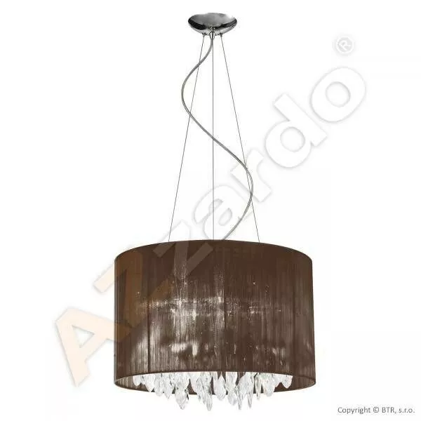Lampa wisząca owalna Sidney brązowa AZ1839
