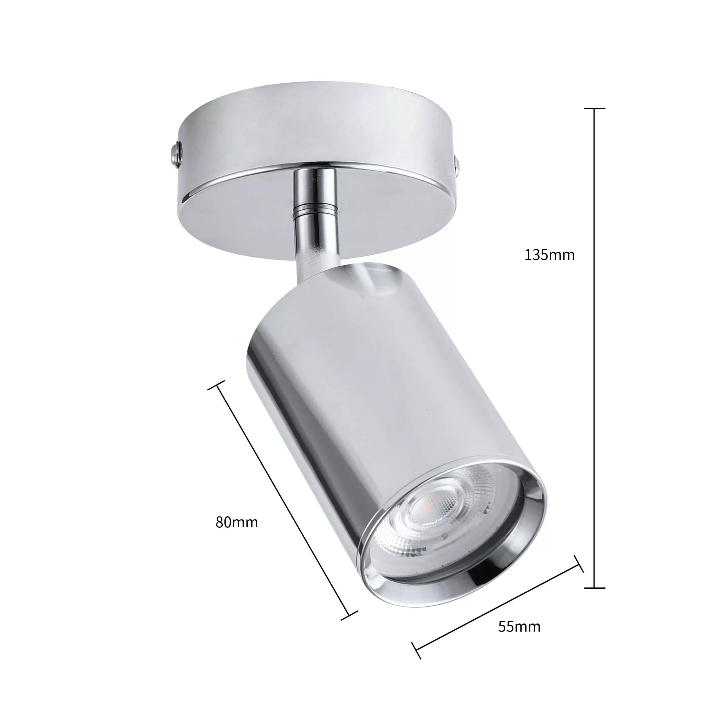 Reflektor Belize chrom IP44 1xGU10 Reflektor Belize chrom IP44 1xGU10