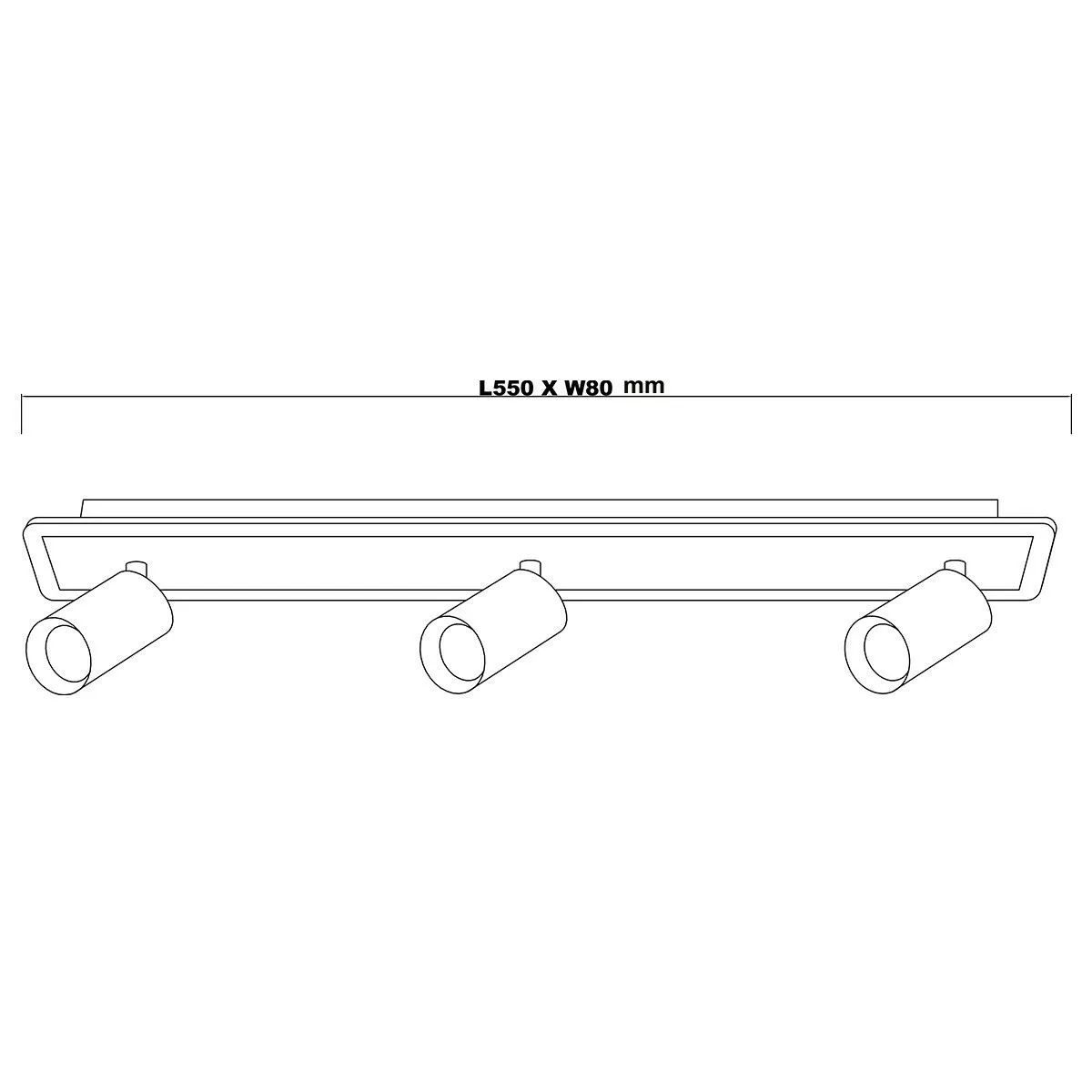 Spot Parma 3 czarny 3xGU10 LED CCT Spot Parma 3 czarny 3xGU10 LED CCT