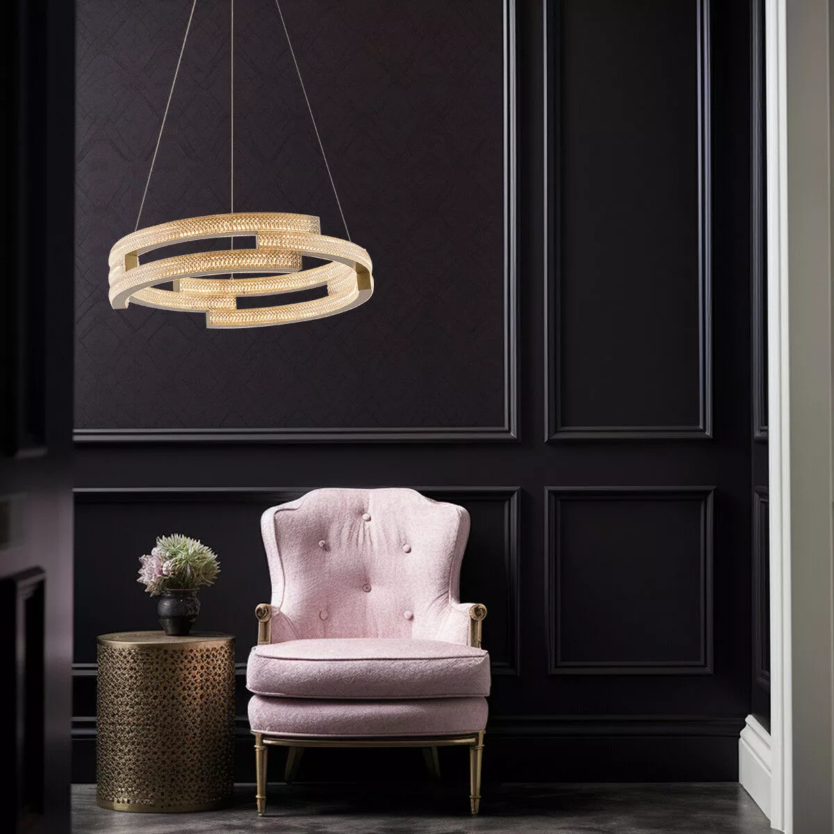 Lampa wisząca Tarja złota LED CCT Lampa wisząca Tarja złota LED CCT