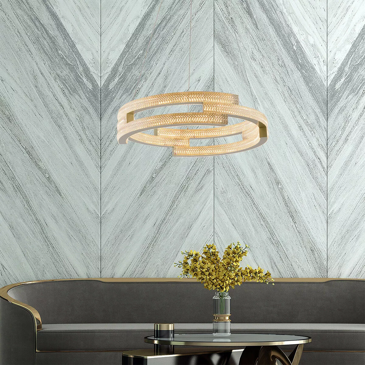 Lampa wisząca Tarja złota LED CCT Lampa wisząca Tarja złota LED CCT