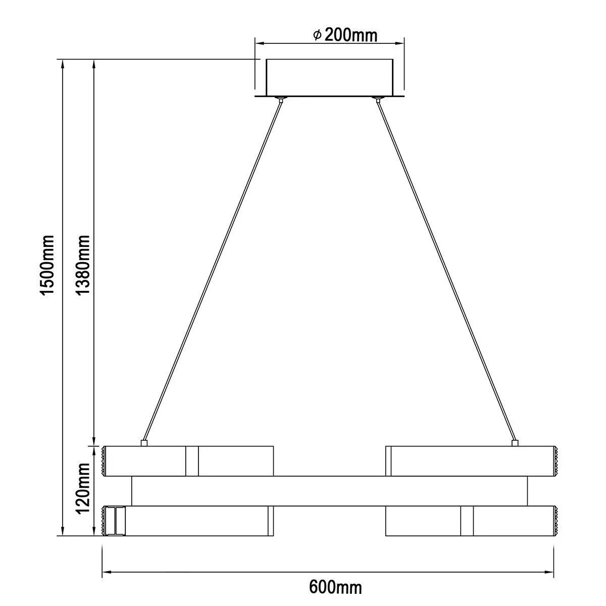 Lampa wisząca Tarja złota LED CCT Lampa wisząca Tarja złota LED CCT