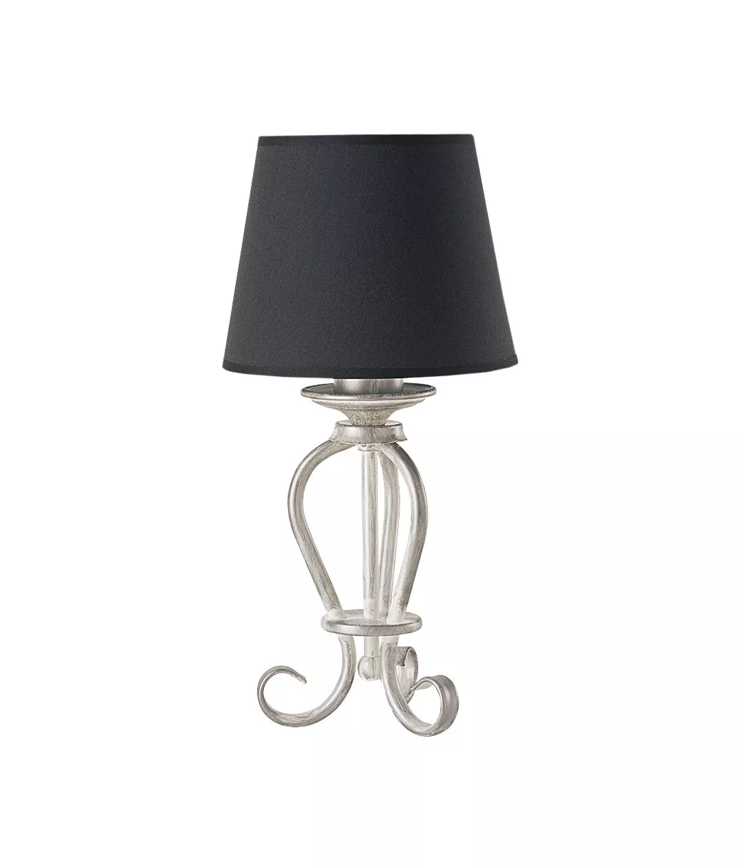 ARKADA KLASYCZNA LAMPA BIURKOWA ABAŻUR CZARNY 1204