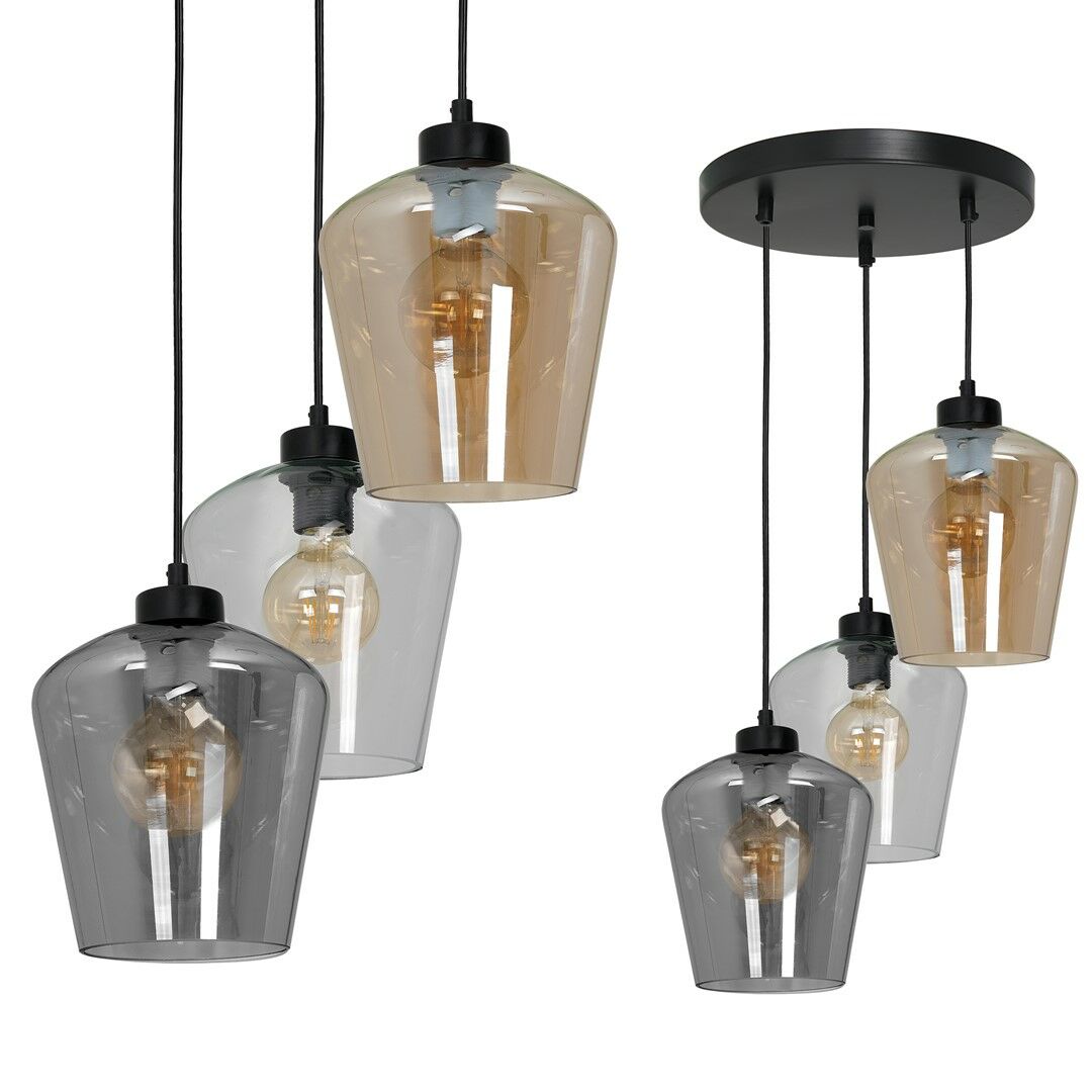 LAMPA WISZĄCA SANTIAGO MIX 3XE27