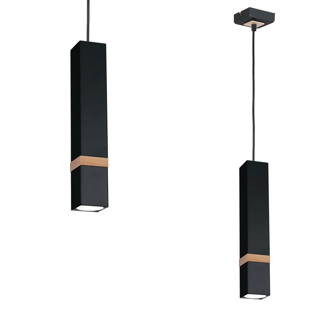 LAMPA WISZĄCA VIDAR BLACK 1XGU10